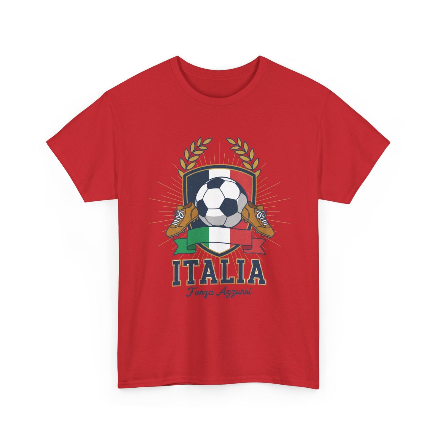 Italy Soccer Tee — Italia Football Crest T-Shirt