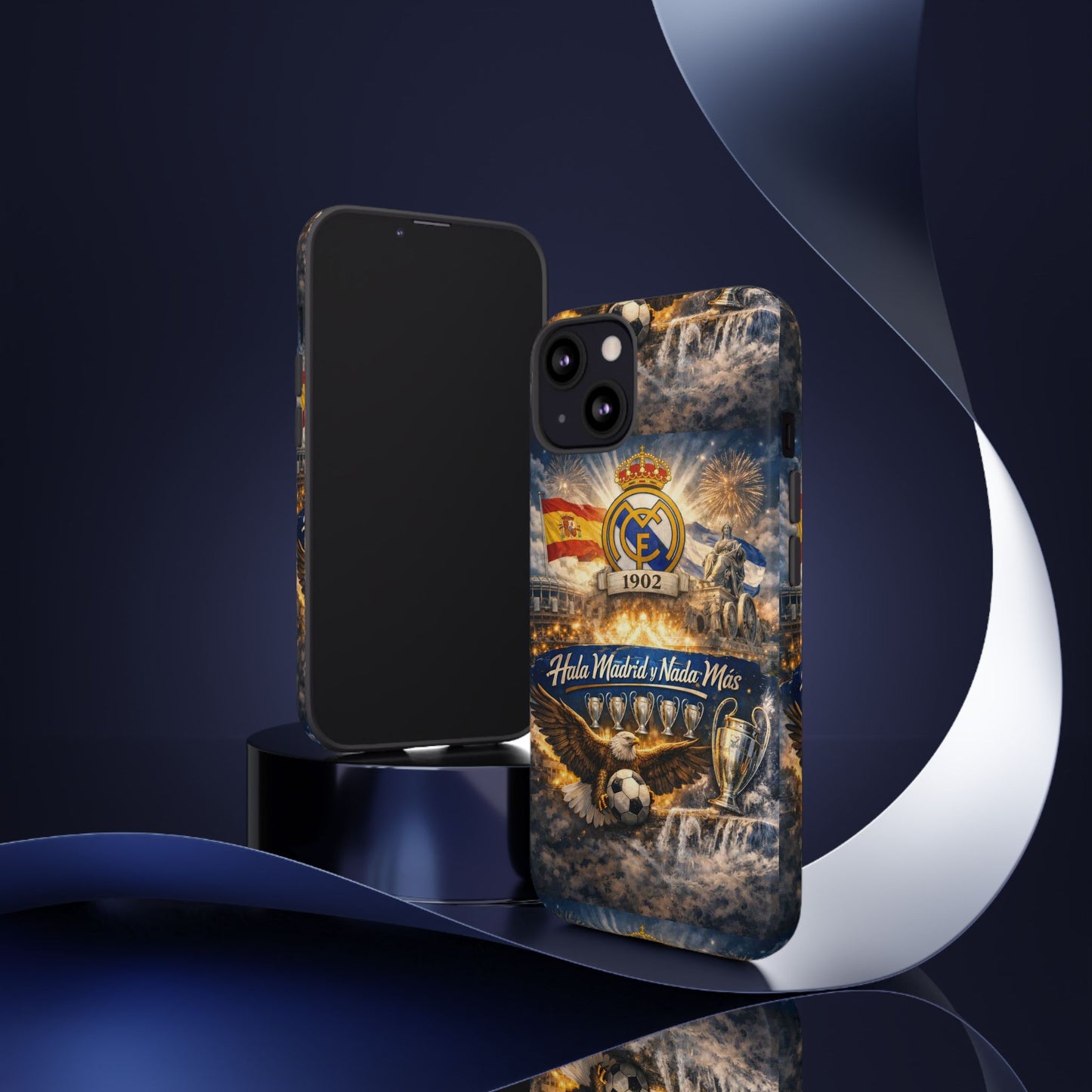 Funda para teléfono Real Madrid – Funda protectora de fútbol "Hala Madrid y Nada Más"