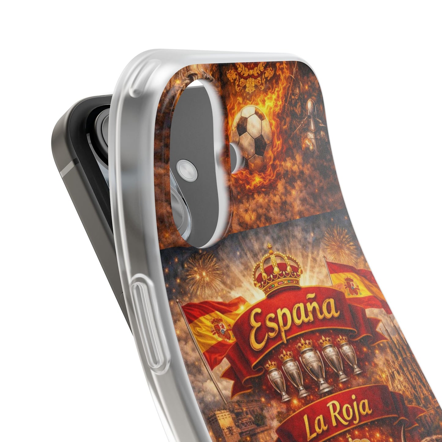 Spain La Roja Soccer Phone Case — España Football Flexi Case