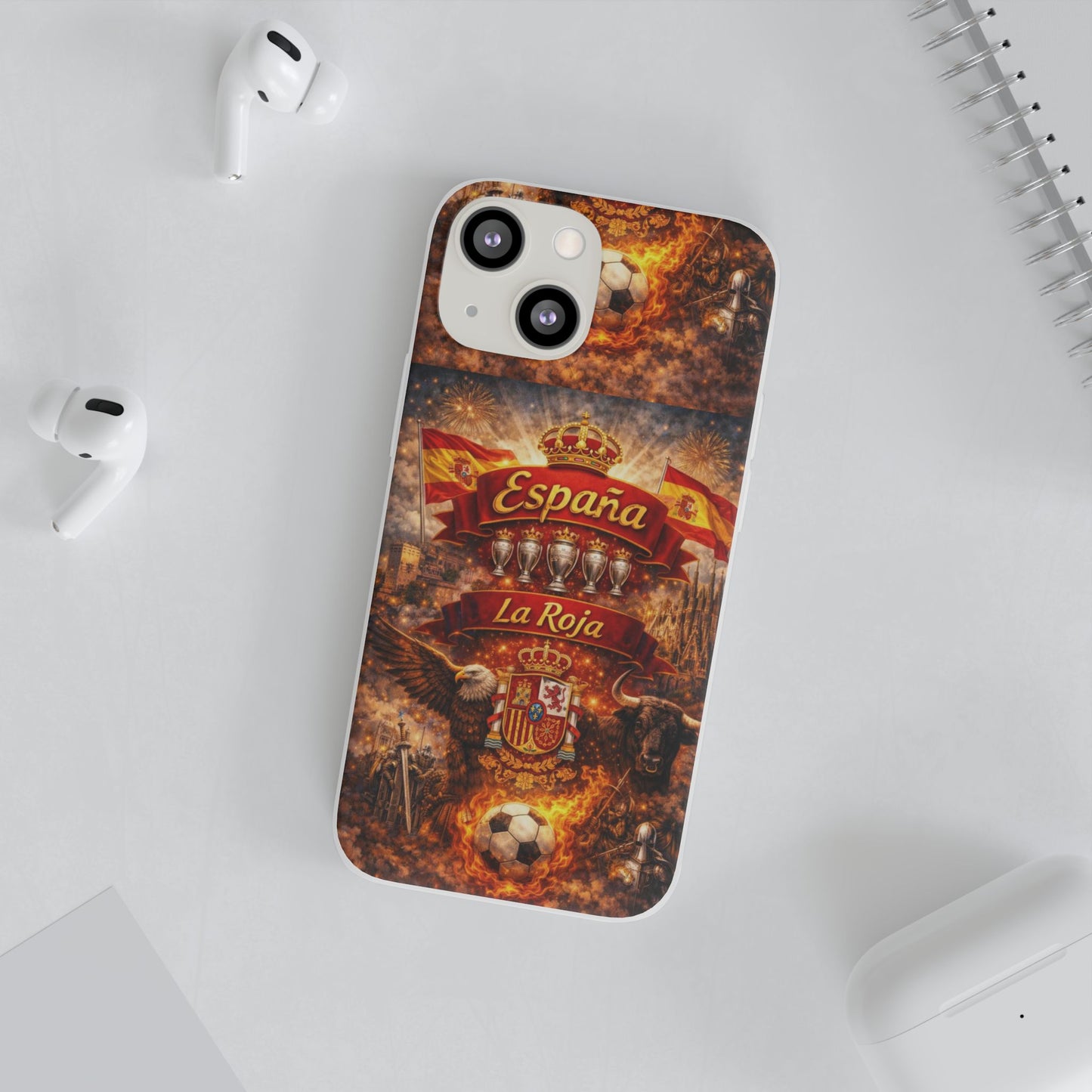 Spain La Roja Soccer Phone Case — España Football Flexi Case