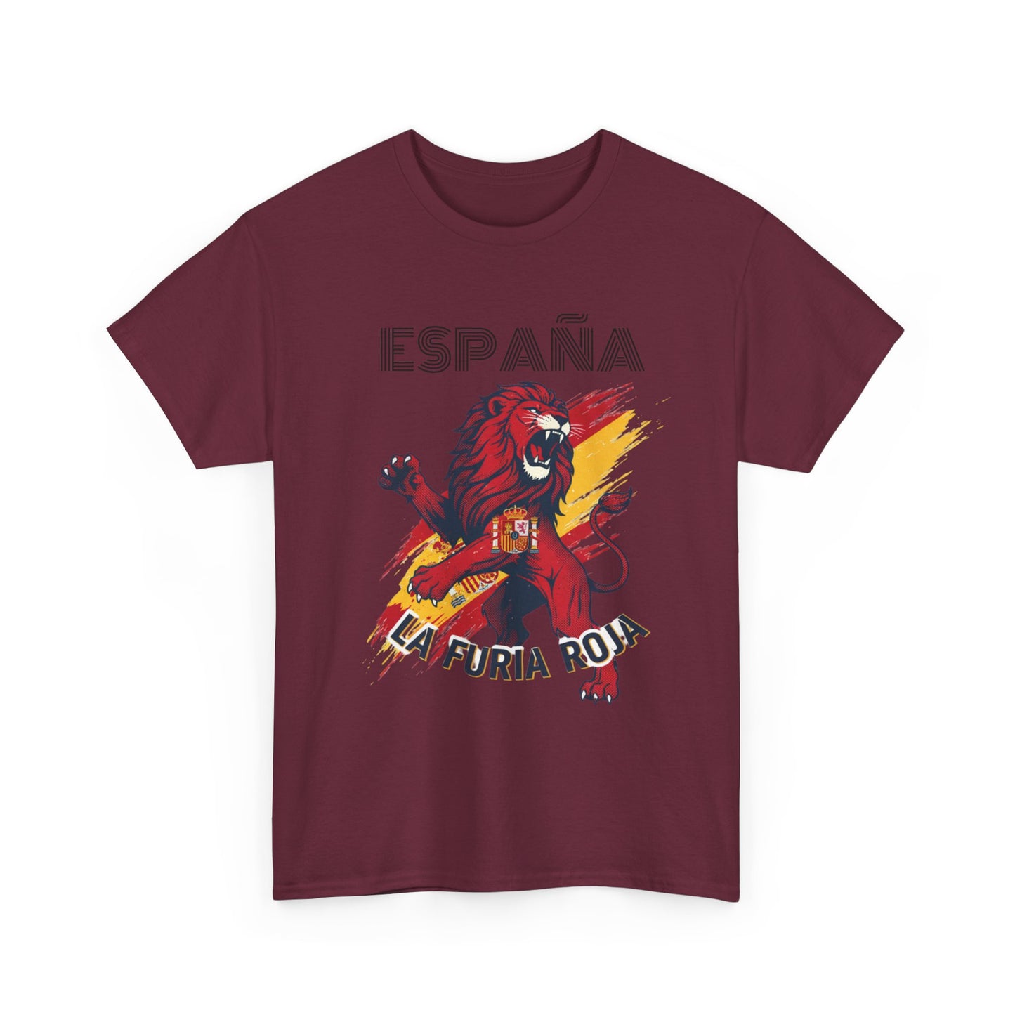España La Furia Roja Lion T‑Shirt — Spanish Soccer Fan Tee