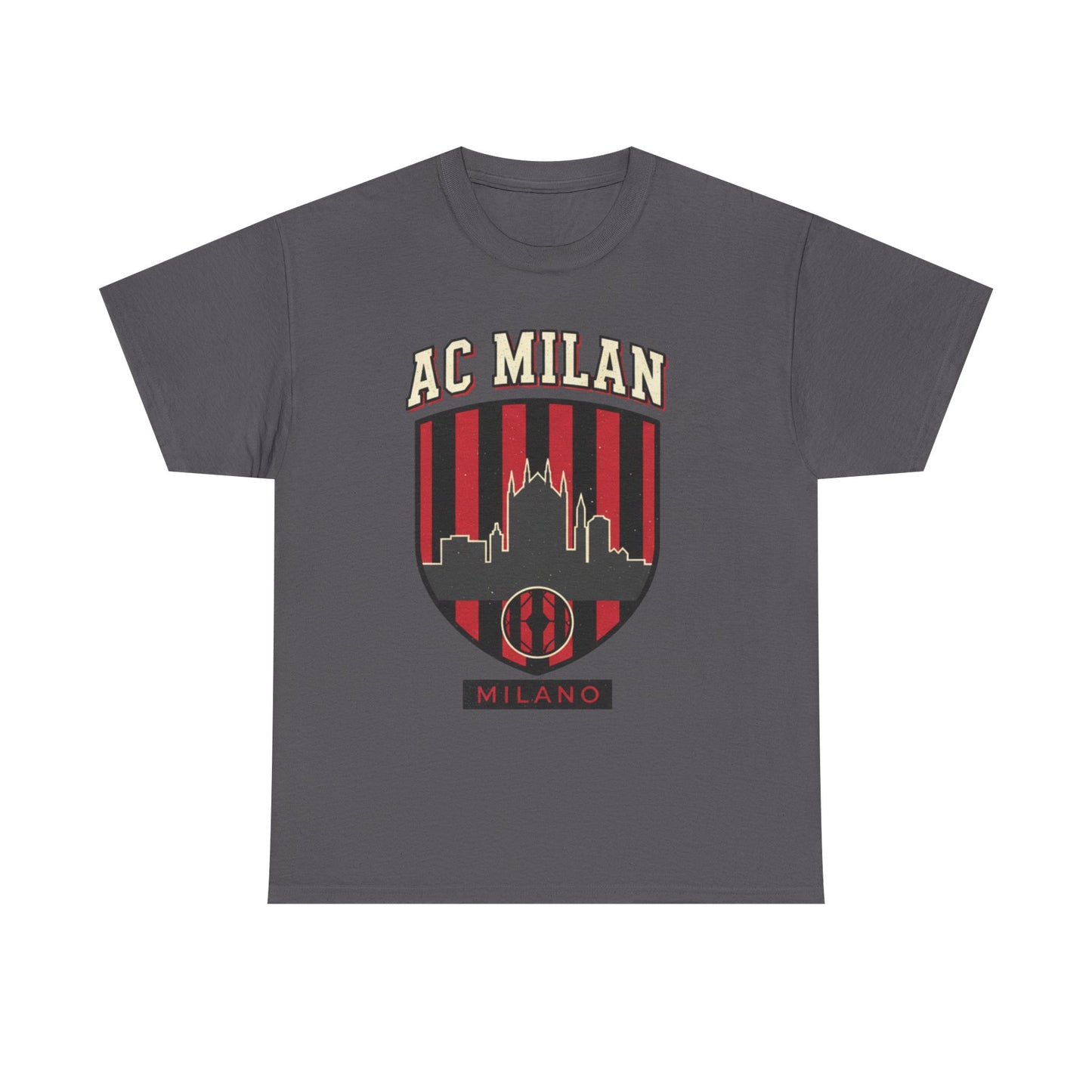 AC Milan Skyline Tee - Milano Football Crest T-Shirt