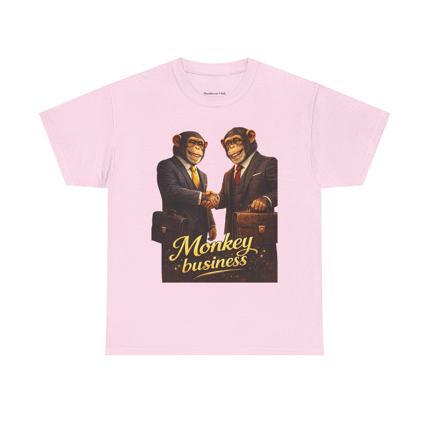 Monkey Business T-Shirt — Retro Chimps in Suits Graphic Tee