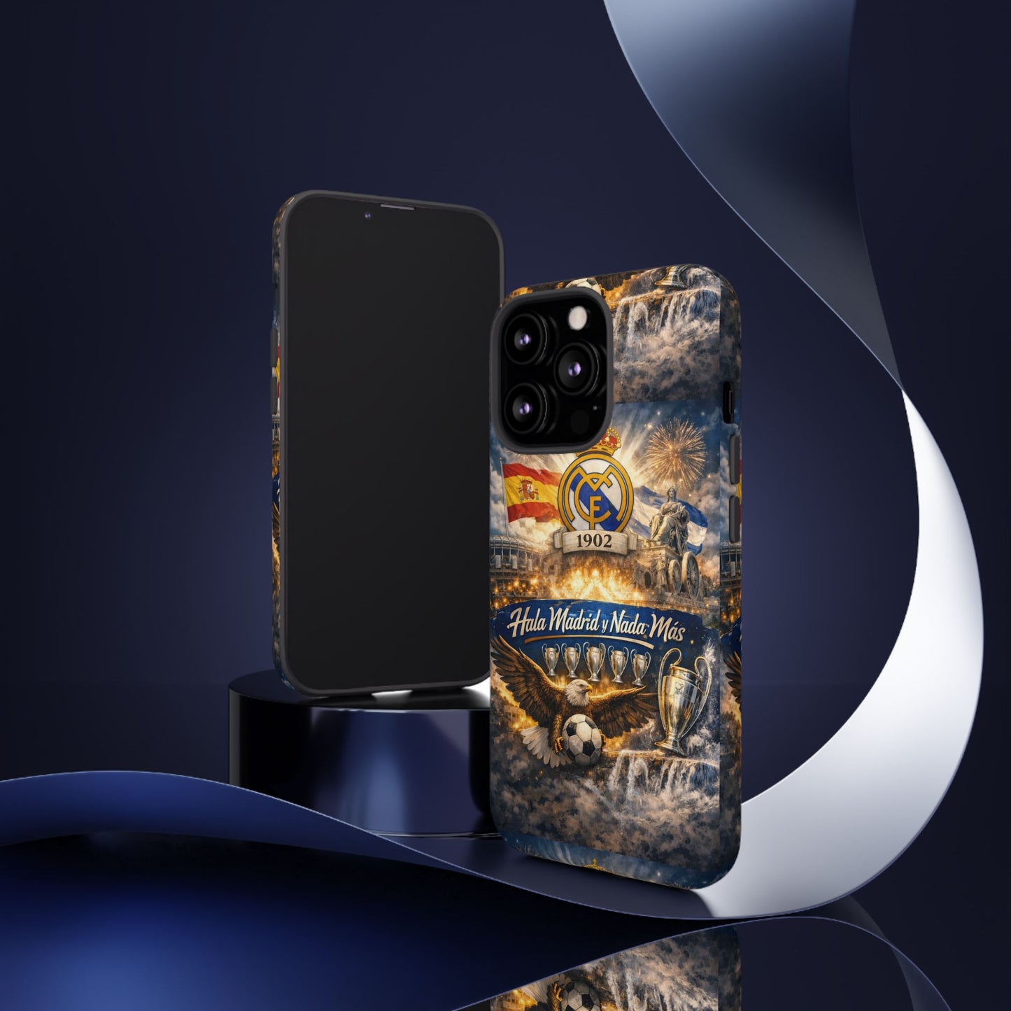 Funda para teléfono Real Madrid – Funda protectora de fútbol "Hala Madrid y Nada Más"
