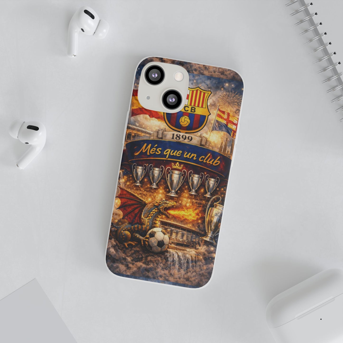 FC Barcelona ‘Més Que Un Club’ Phone Case — Soccer Fan iPhone Cover