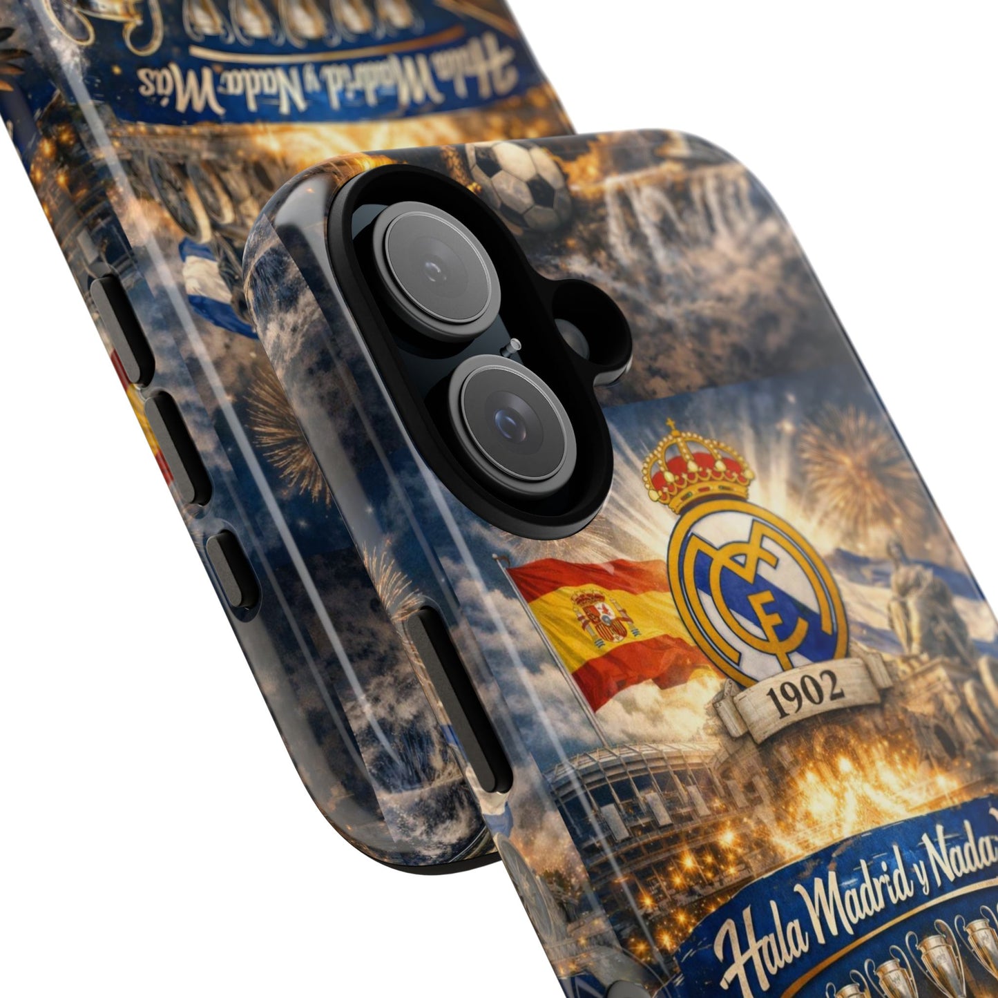 Funda para teléfono Real Madrid – Funda protectora de fútbol "Hala Madrid y Nada Más"