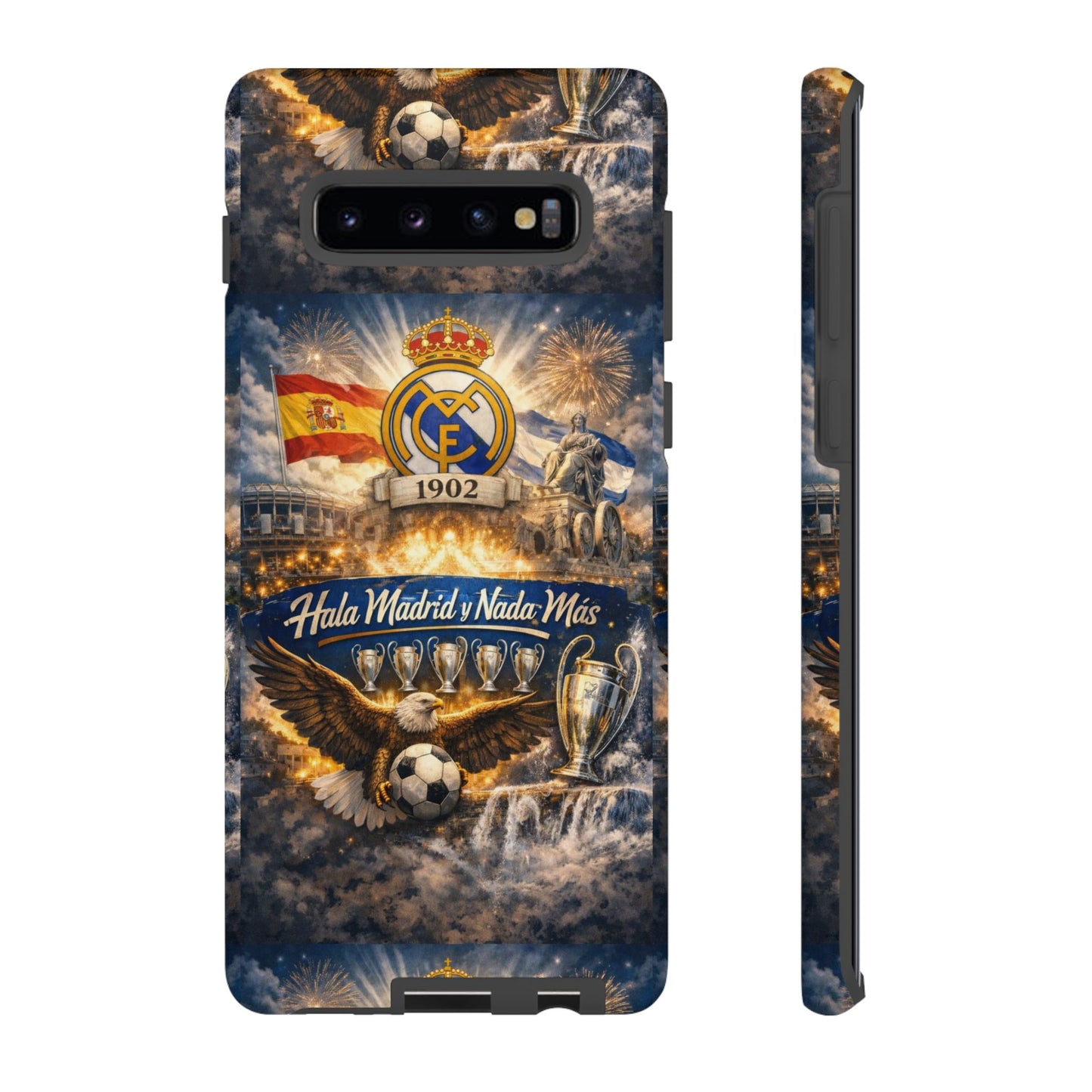 Funda para teléfono Real Madrid – Funda protectora de fútbol "Hala Madrid y Nada Más"