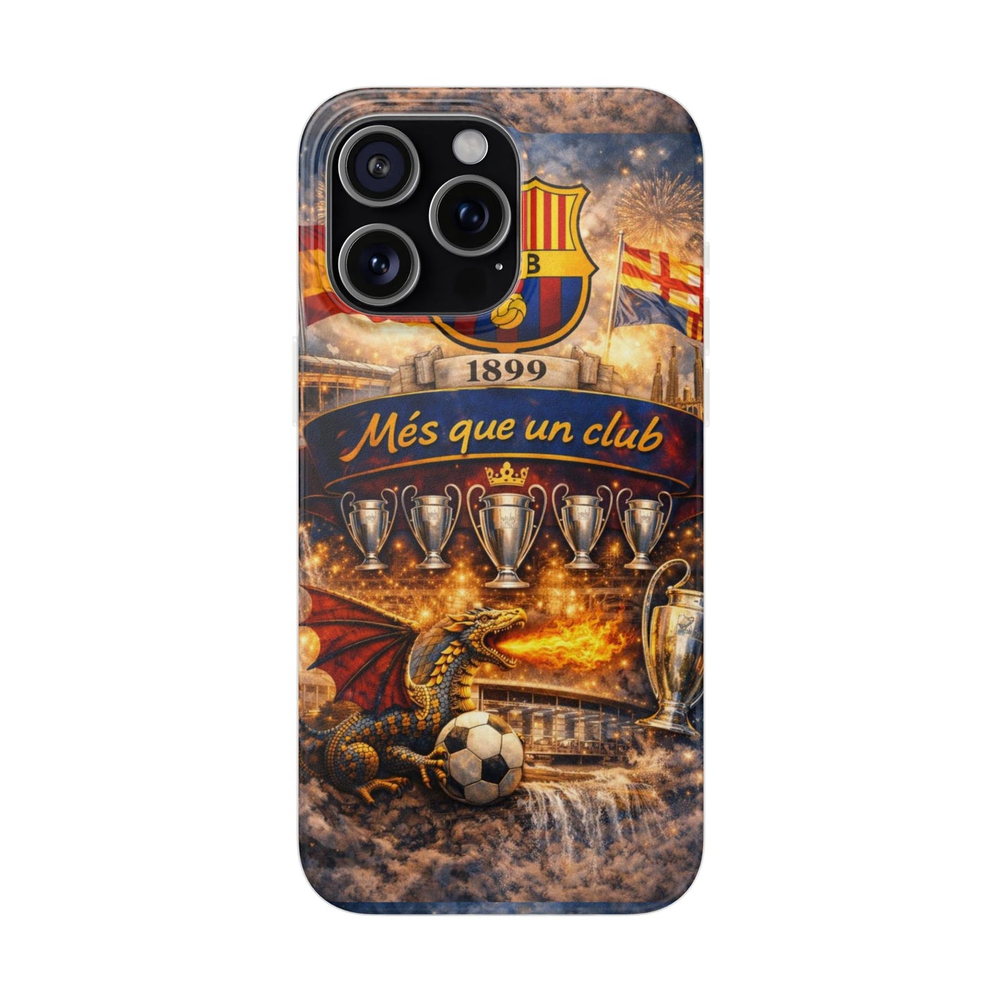 FC Barcelona ‘Més Que Un Club’ Phone Case — Soccer Fan iPhone Cover