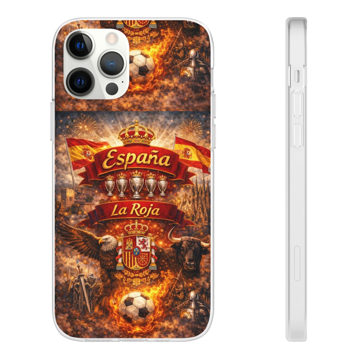 Spain La Roja Soccer Phone Case — España Football Flexi Case