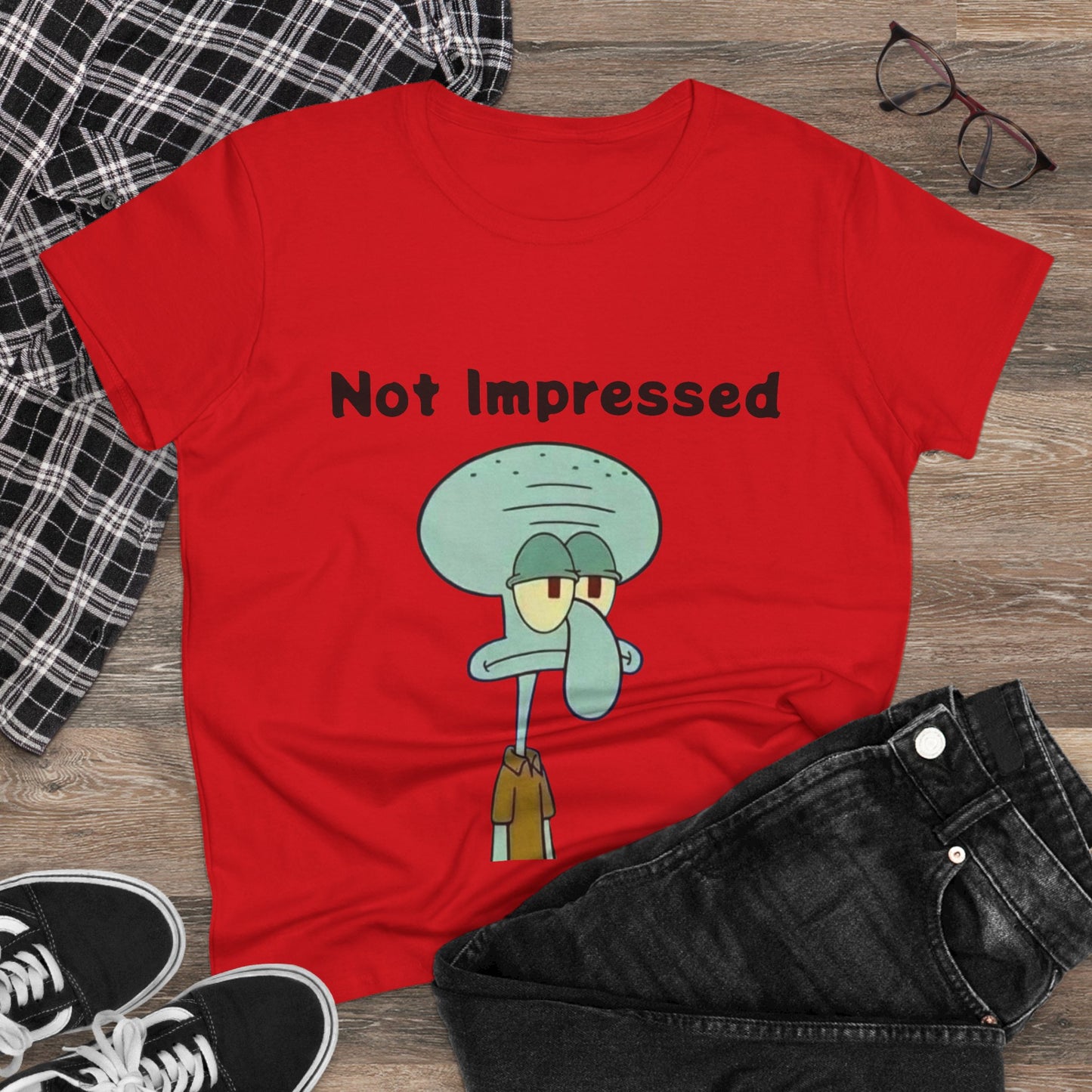 Not Impressed Graphic Tee — Funny Sarcasm Women's T-Shirt