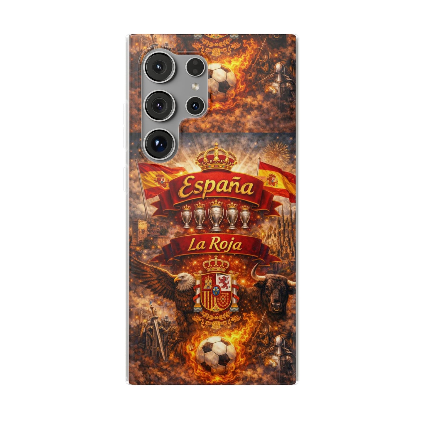 Spain La Roja Soccer Phone Case — España Football Flexi Case