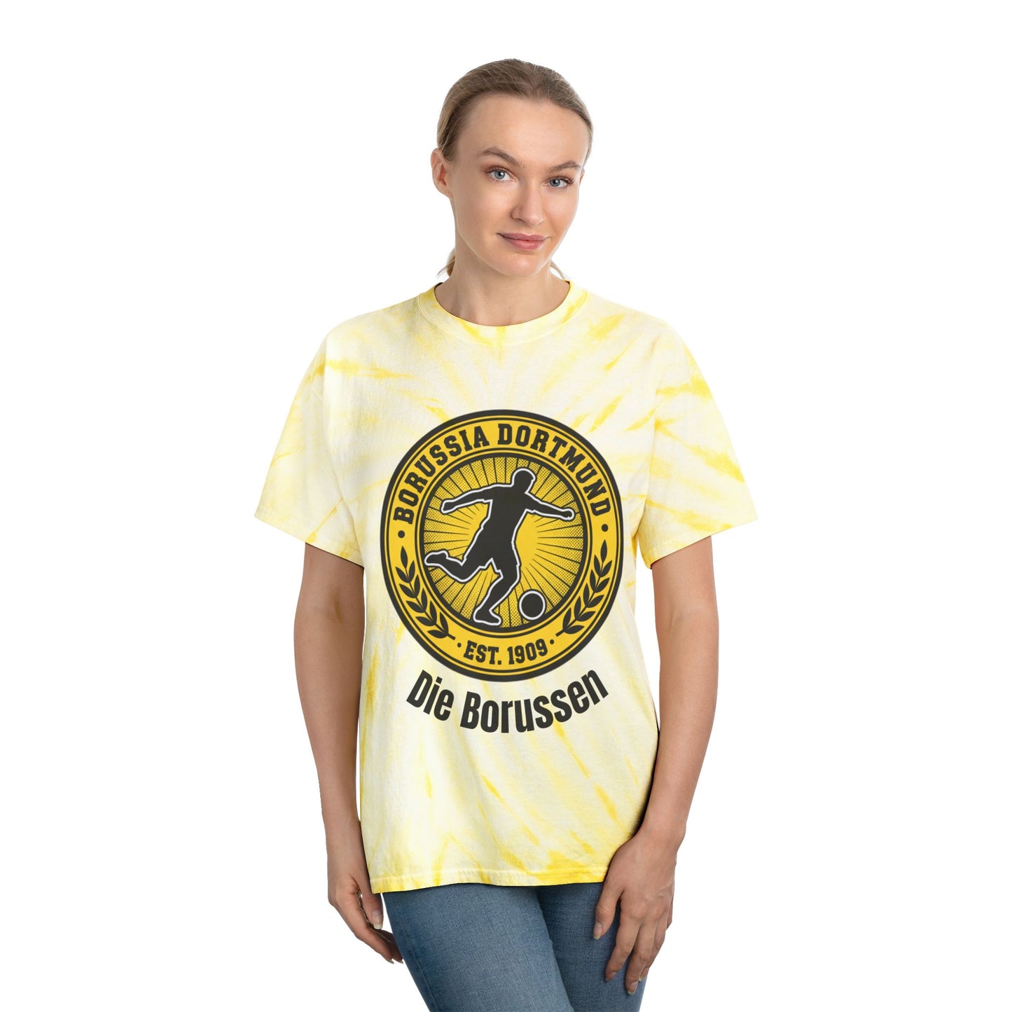Borussia Dortmund Tie-Dye T-Shirt –  "Die Borussen" Football Tee for real fans
