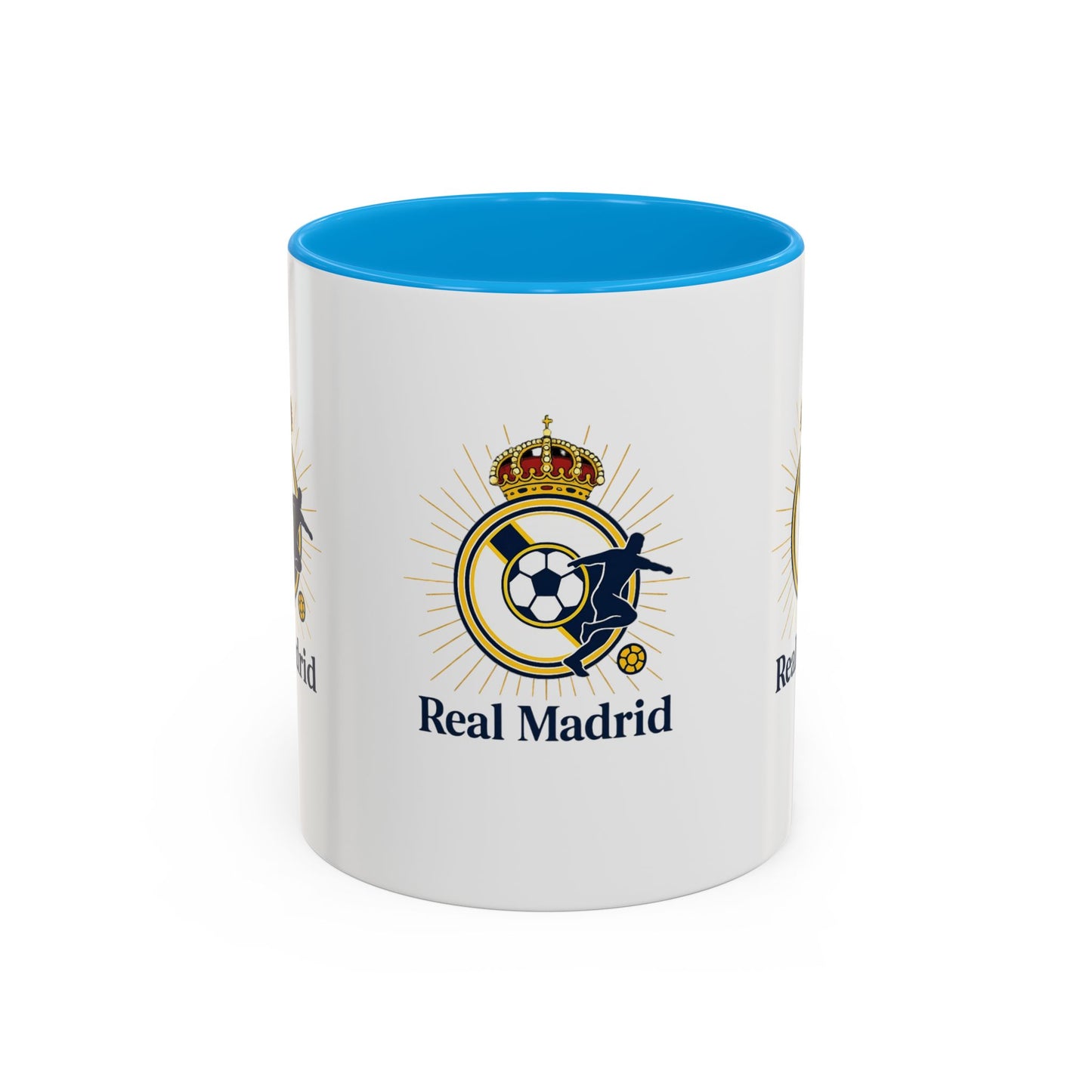 Real Madrid Coffee Mug – Soccer Crest 11oz/15oz Color Accent