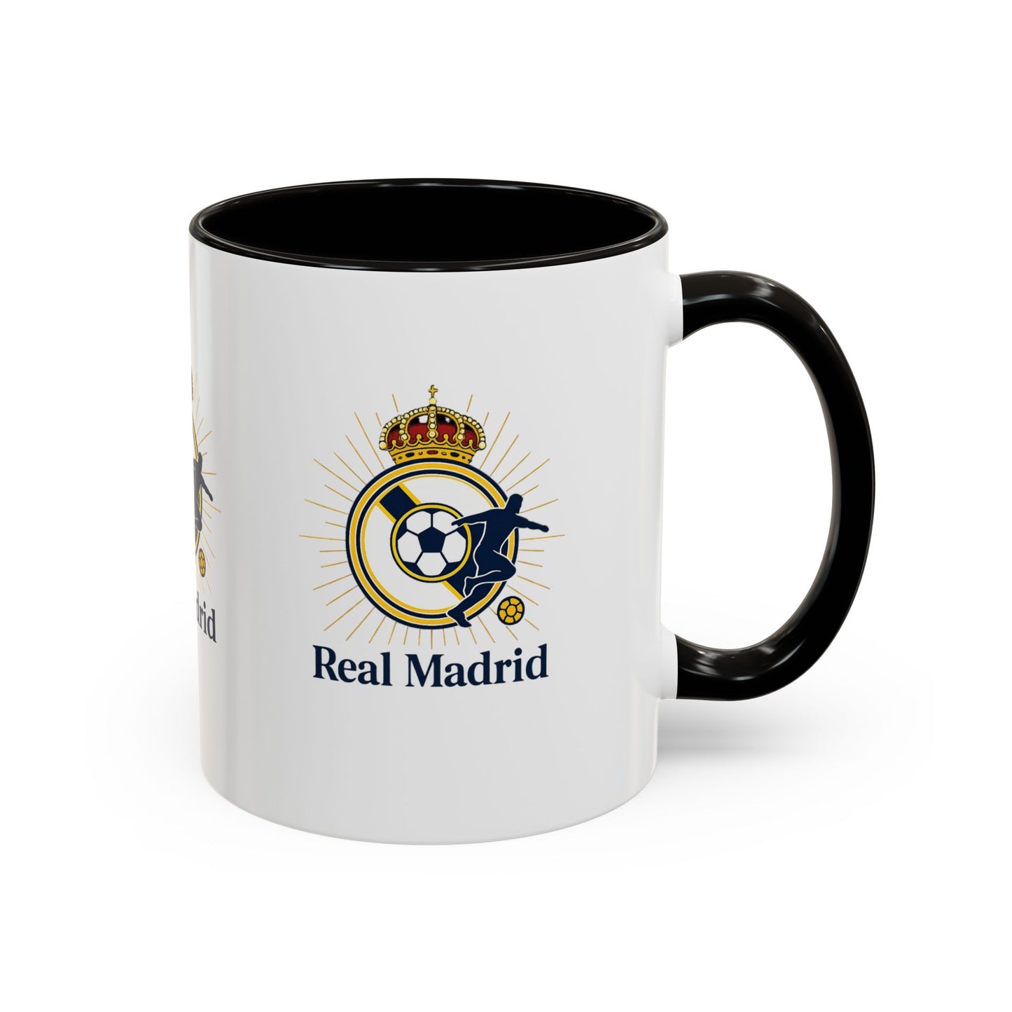 Real Madrid Coffee Mug – Soccer Crest 11oz/15oz Color Accent