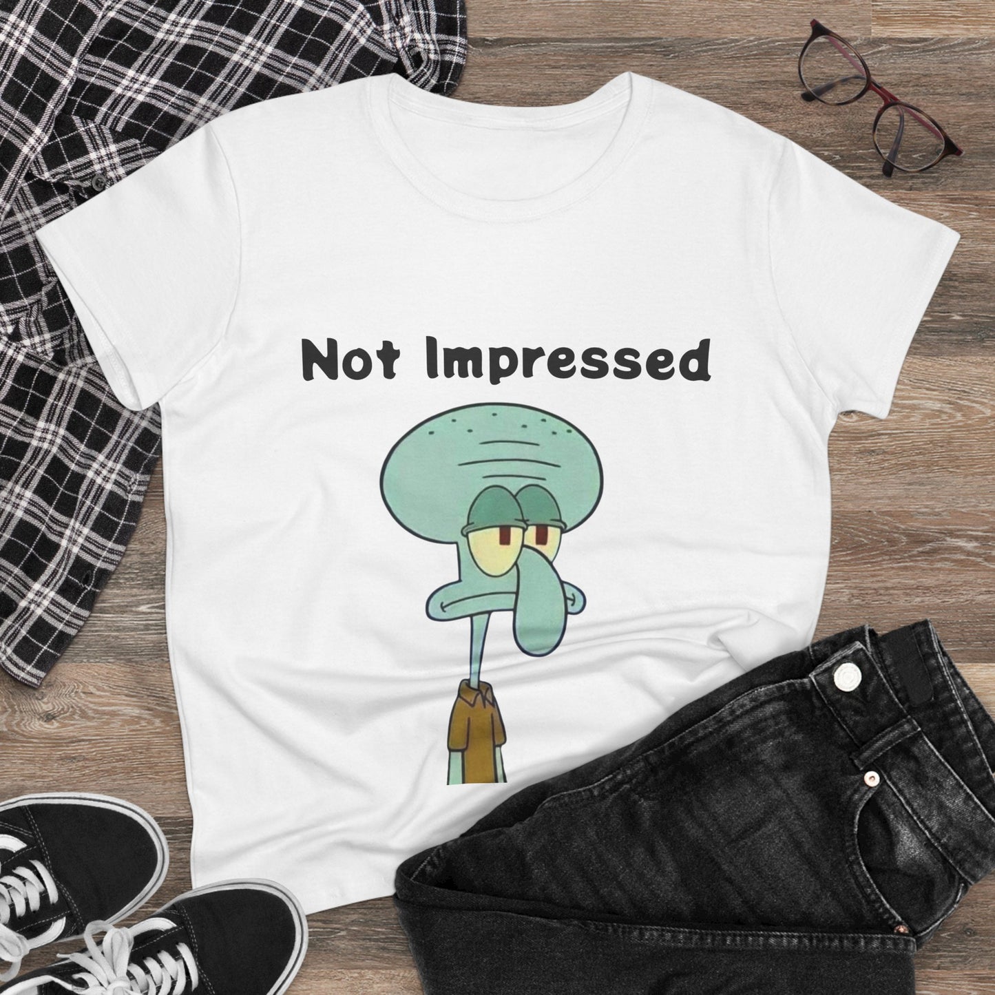 Not Impressed Graphic Tee — Funny Sarcasm Women's T-Shirt