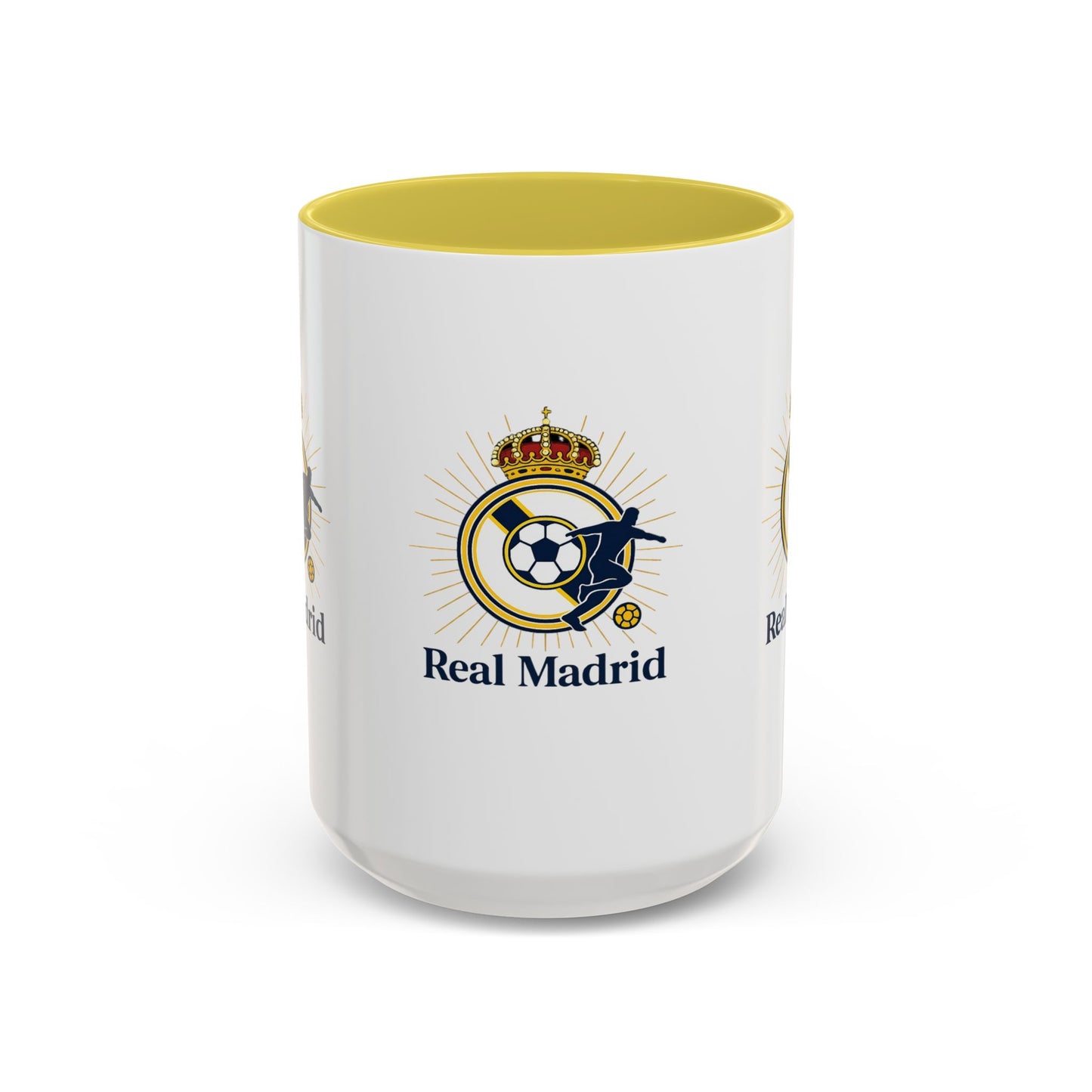 Real Madrid Coffee Mug – Soccer Crest 11oz/15oz Color Accent
