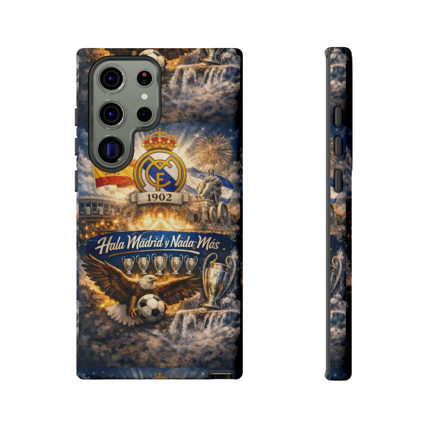 Funda para teléfono Real Madrid – Funda protectora de fútbol "Hala Madrid y Nada Más"