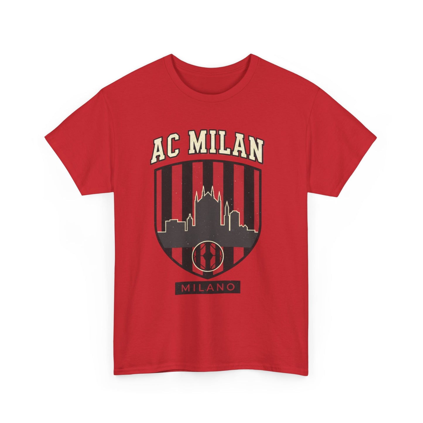 AC Milan Skyline Tee - Milano Football Crest T-Shirt