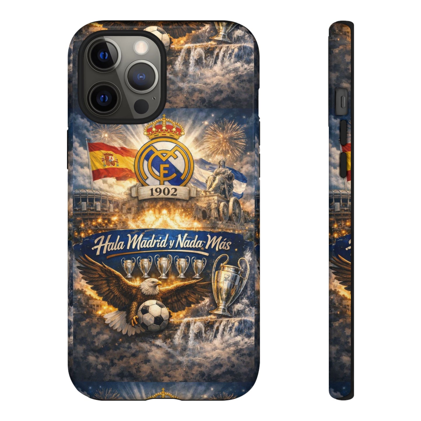 Funda para teléfono Real Madrid – Funda protectora de fútbol "Hala Madrid y Nada Más"