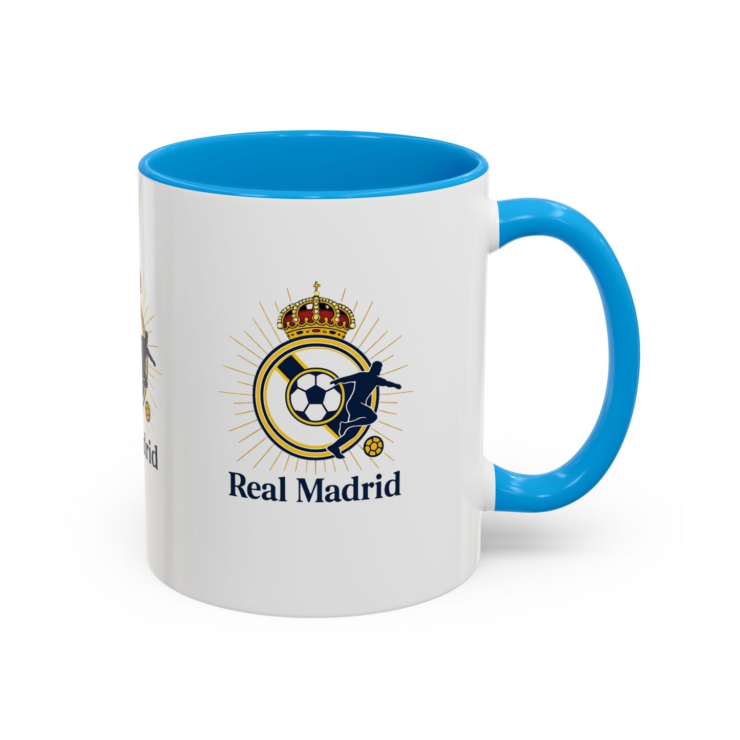 Real Madrid Coffee Mug – Soccer Crest 11oz/15oz Color Accent