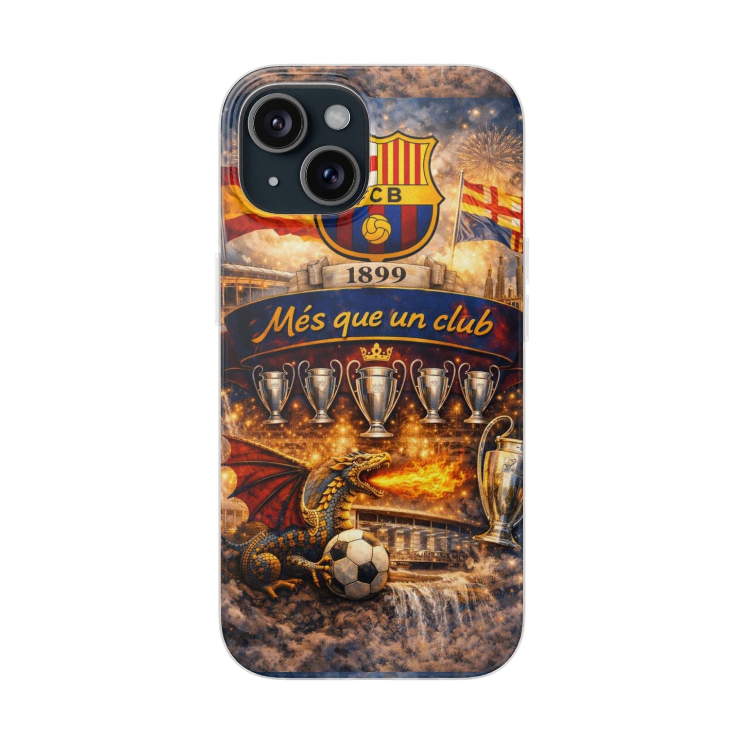 FC Barcelona ‘Més Que Un Club’ Phone Case — Soccer Fan iPhone Cover
