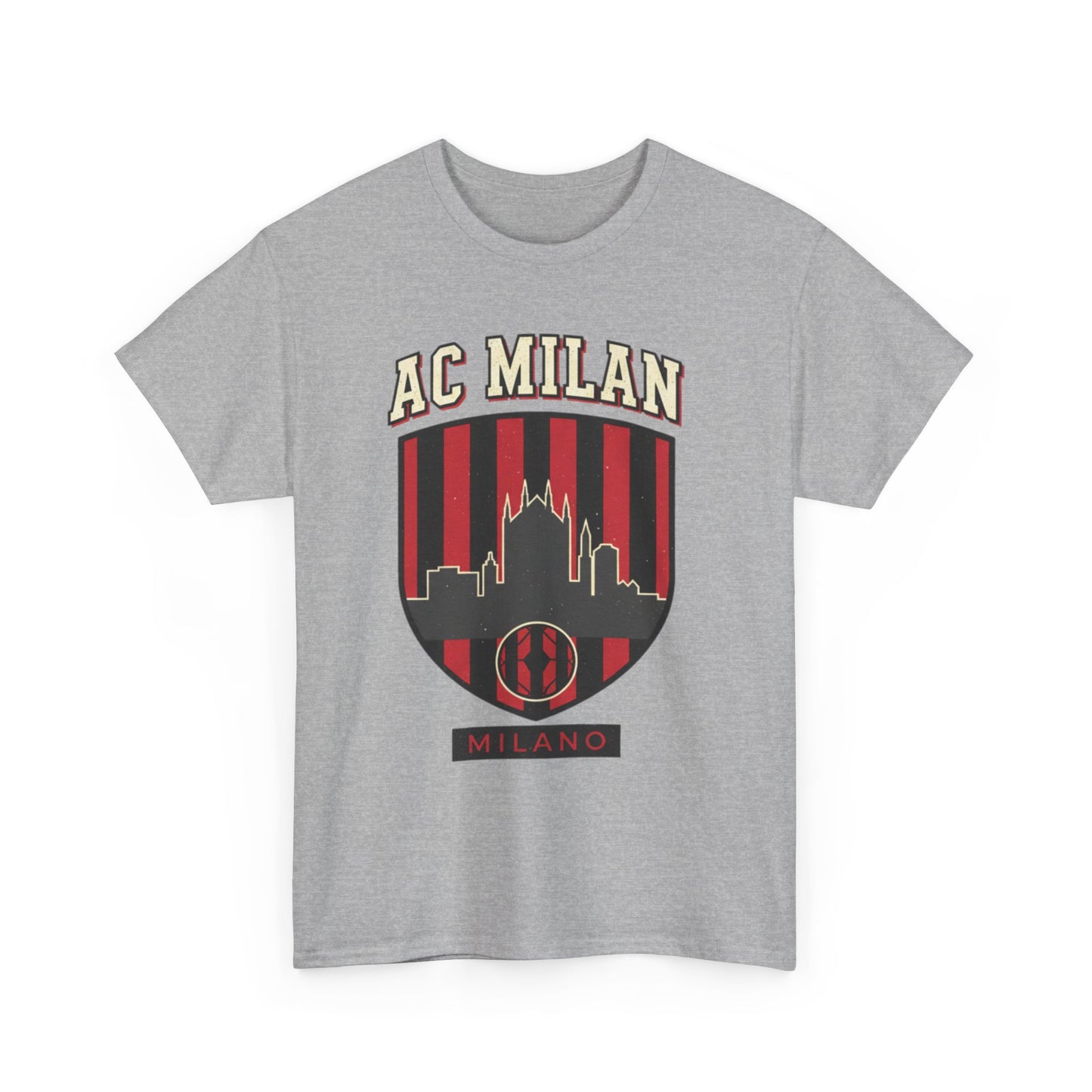 AC Milan Skyline Tee - Milano Football Crest T-Shirt