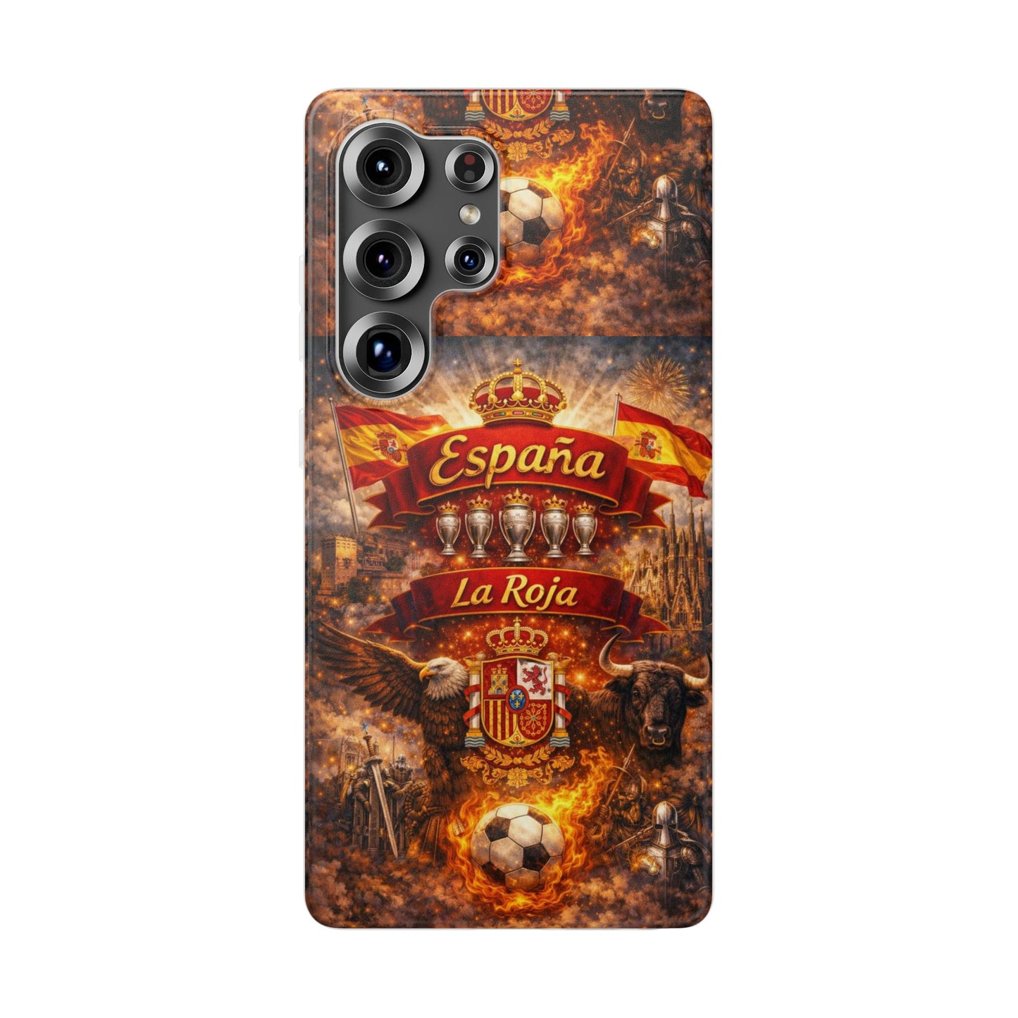 Spain La Roja Soccer Phone Case — España Football Flexi Case