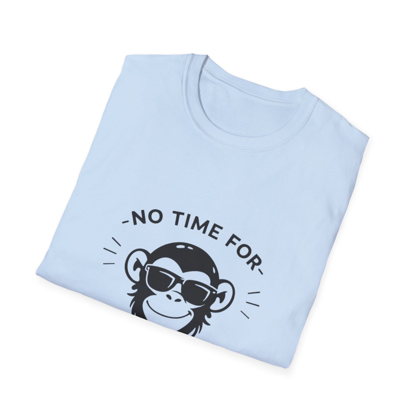 No Time For Monkey Business T-Shirt — Funny Sunglasses Monkey Graphic Tee