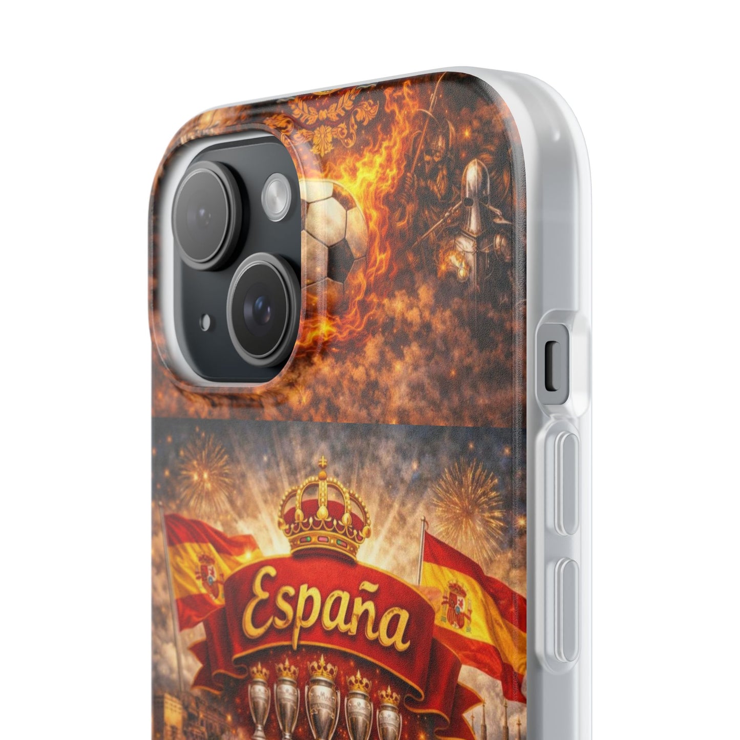 Spain La Roja Soccer Phone Case — España Football Flexi Case