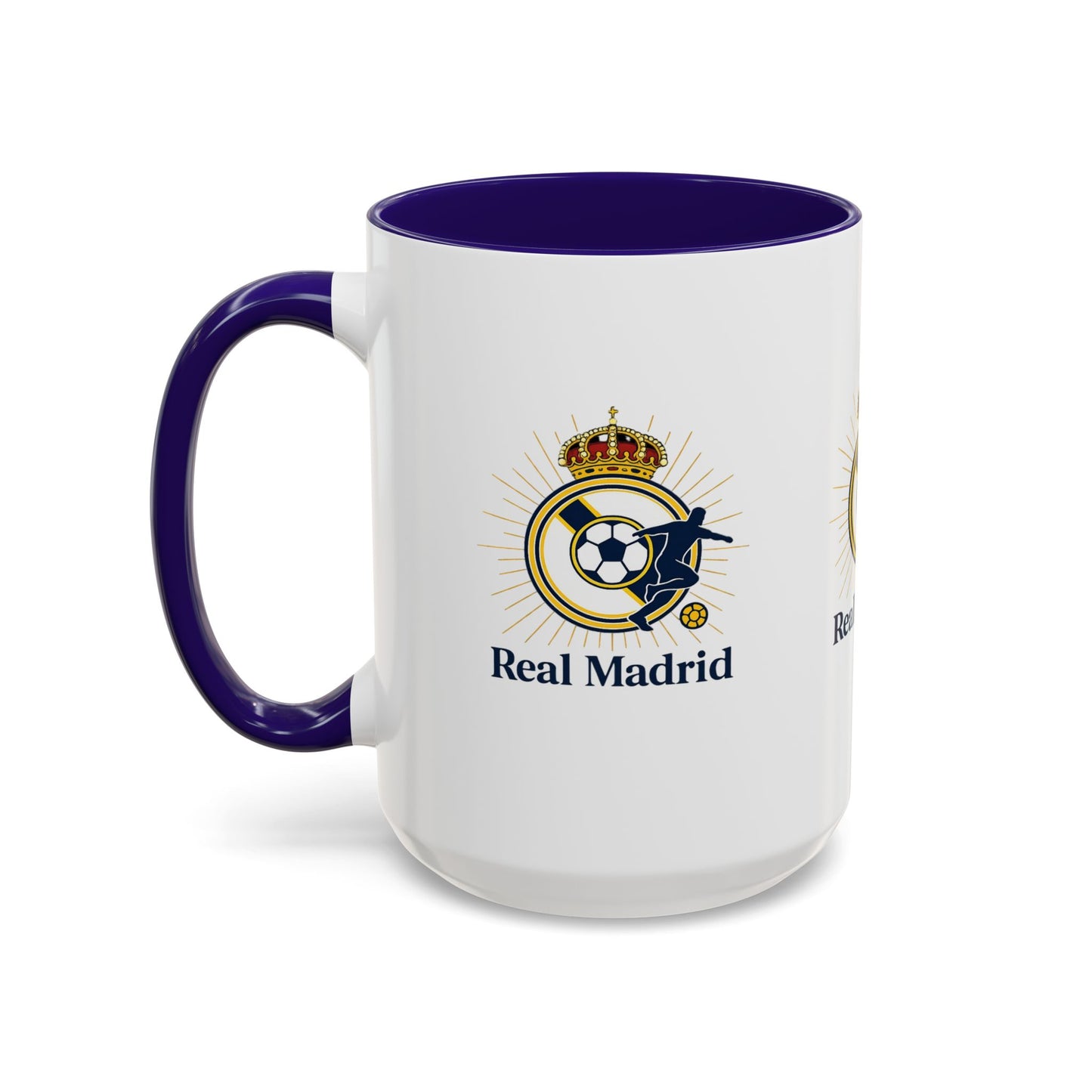 Real Madrid Coffee Mug – Soccer Crest 11oz/15oz Color Accent