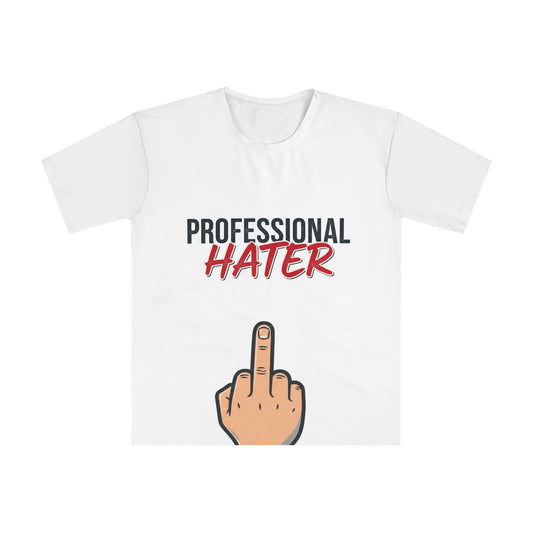 Professional Hater T-Shirt — Graphic Middle Finger Tee for Bold Attitude