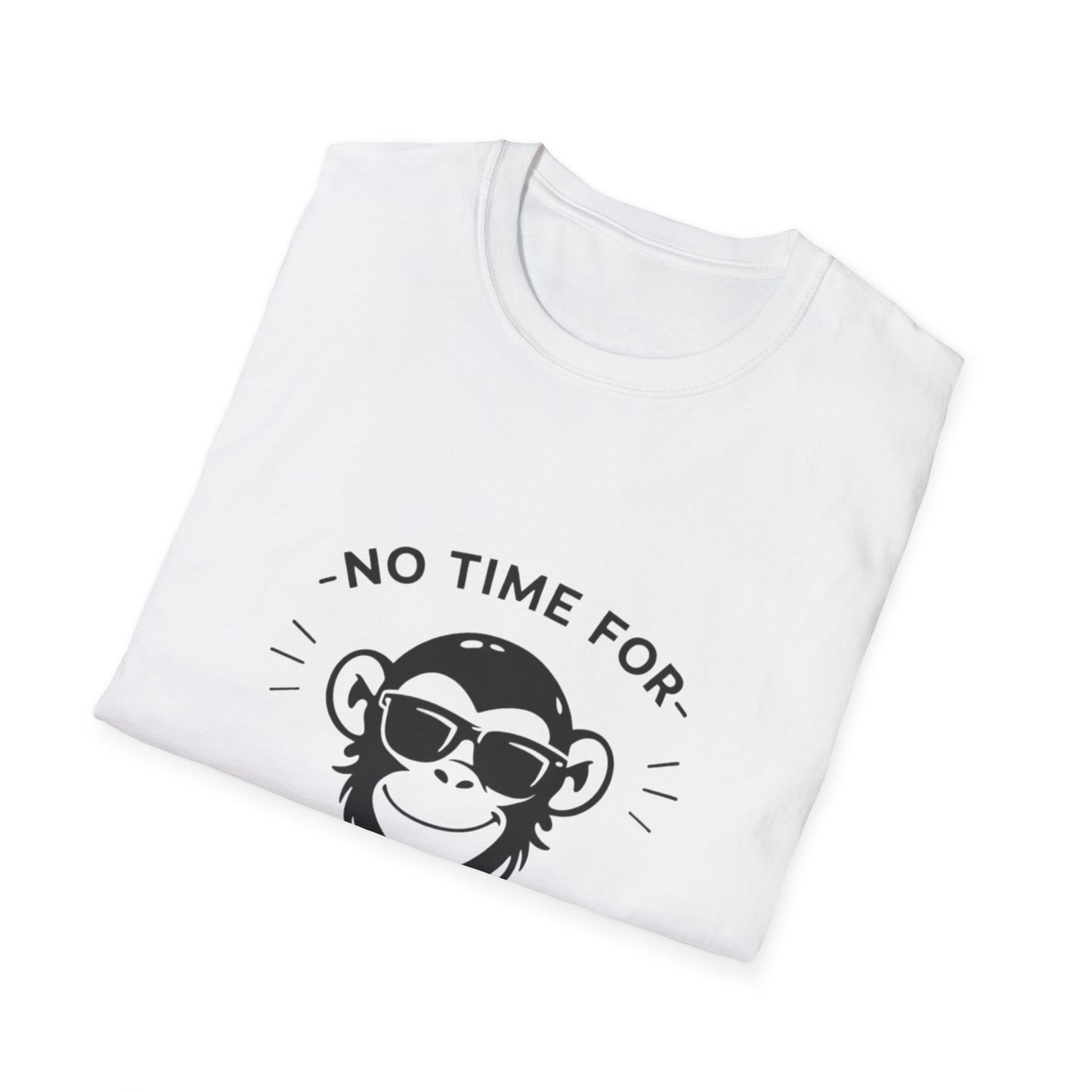 No Time For Monkey Business T-Shirt — Funny Sunglasses Monkey Graphic Tee