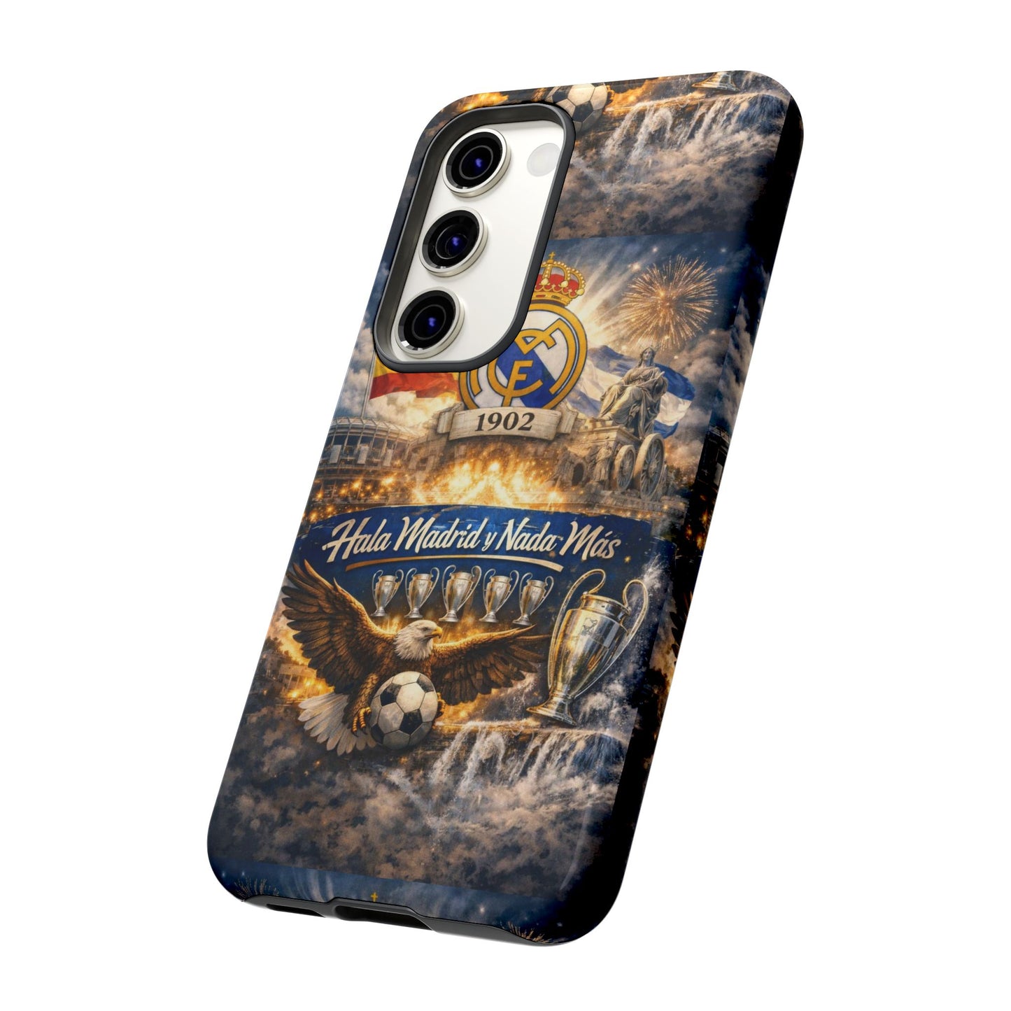 Funda para teléfono Real Madrid – Funda protectora de fútbol "Hala Madrid y Nada Más"