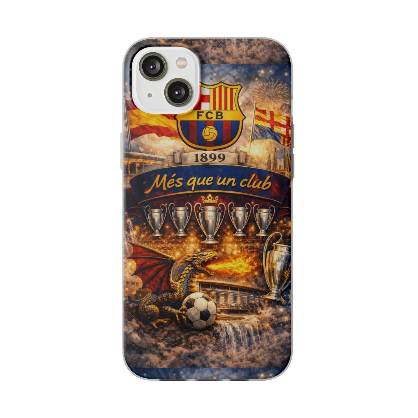 FC Barcelona ‘Més Que Un Club’ Phone Case — Soccer Fan iPhone Cover