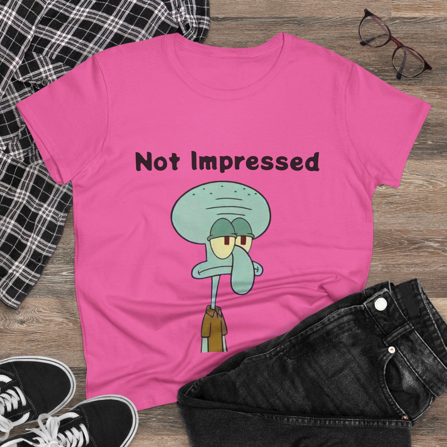 Not Impressed Graphic Tee — Funny Sarcasm Women's T-Shirt