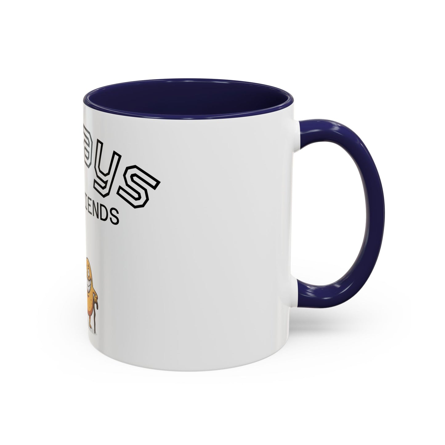 Taza de café — "Siempre mejores amigos" Divertida taza de la amistad con pepinillos y nuggets (11/15 oz)