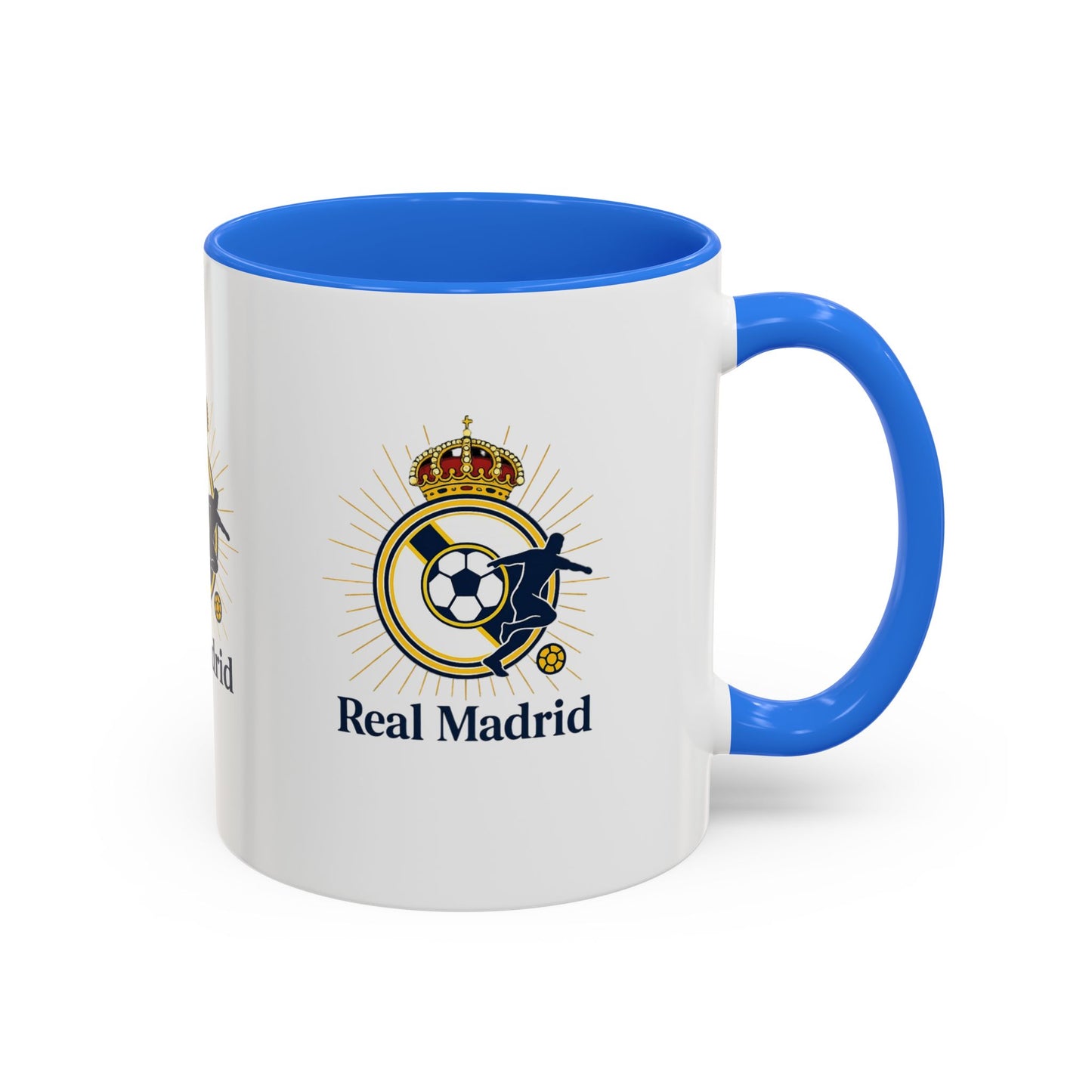 Real Madrid Coffee Mug – Soccer Crest 11oz/15oz Color Accent
