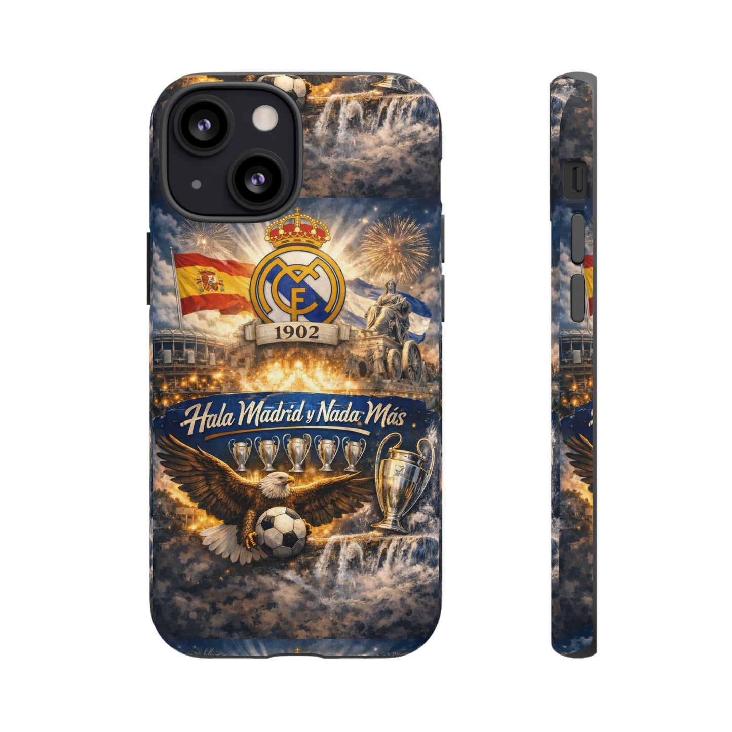 Funda para teléfono Real Madrid – Funda protectora de fútbol "Hala Madrid y Nada Más"