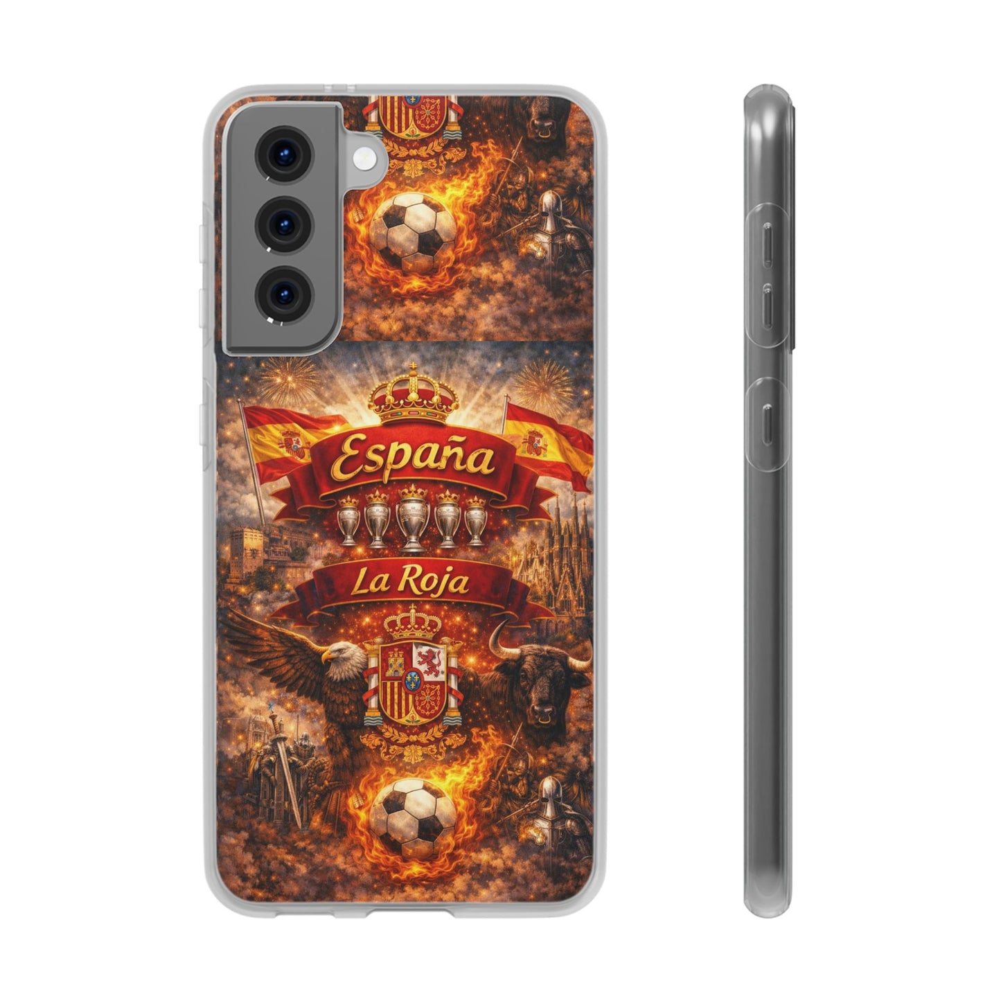 Spain La Roja Soccer Phone Case — España Football Flexi Case