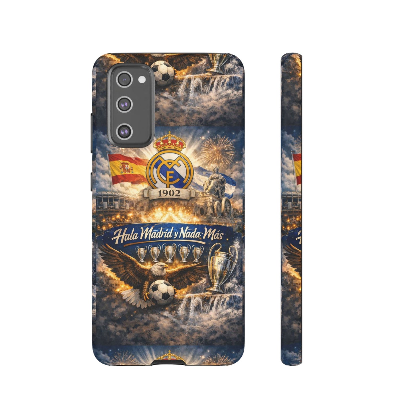 Funda para teléfono Real Madrid – Funda protectora de fútbol "Hala Madrid y Nada Más"