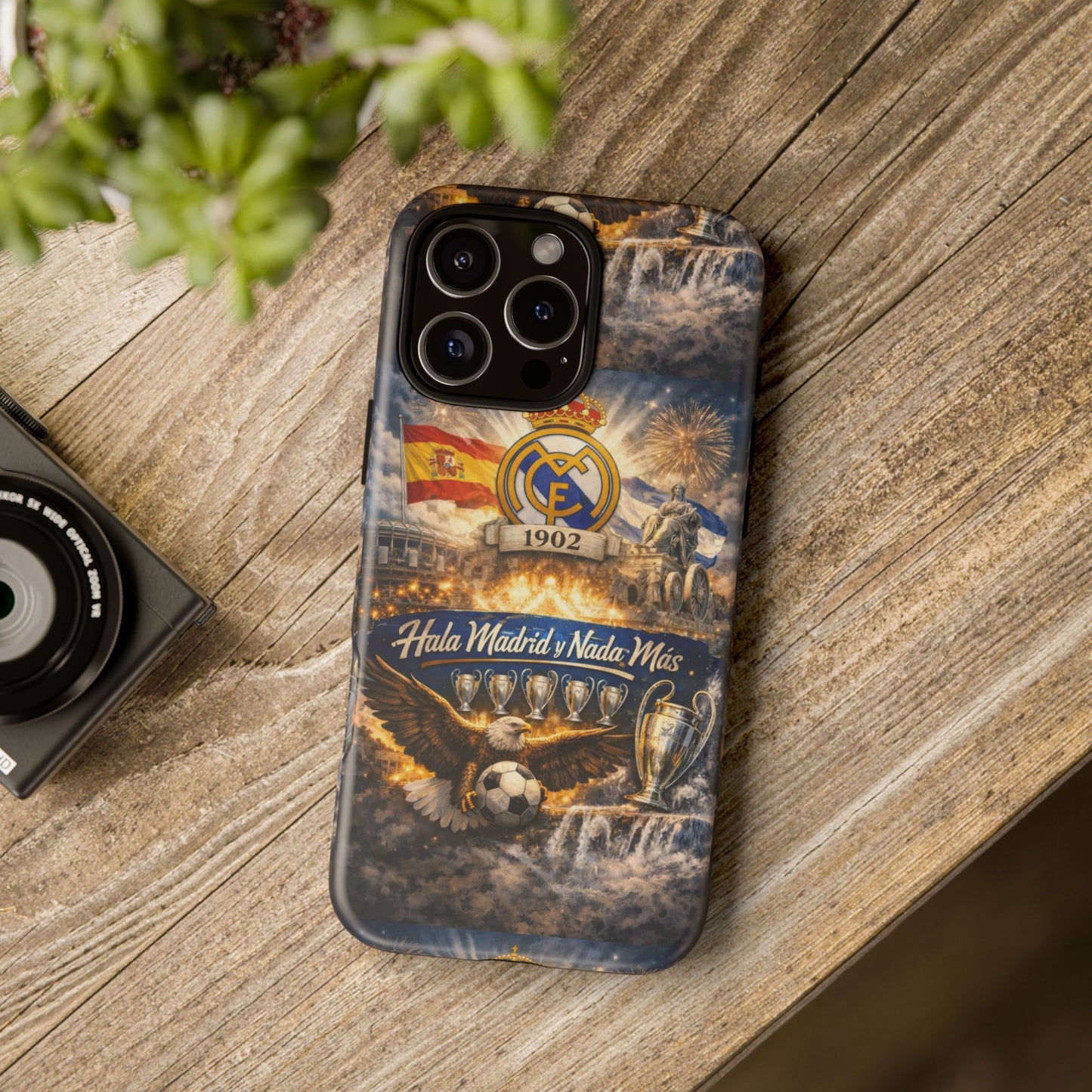 Funda para teléfono Real Madrid – Funda protectora de fútbol "Hala Madrid y Nada Más"