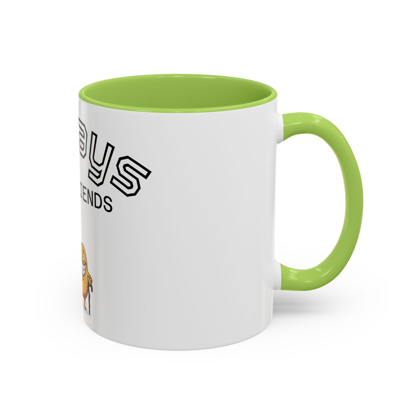 Taza de café — "Siempre mejores amigos" Divertida taza de la amistad con pepinillos y nuggets (11/15 oz)