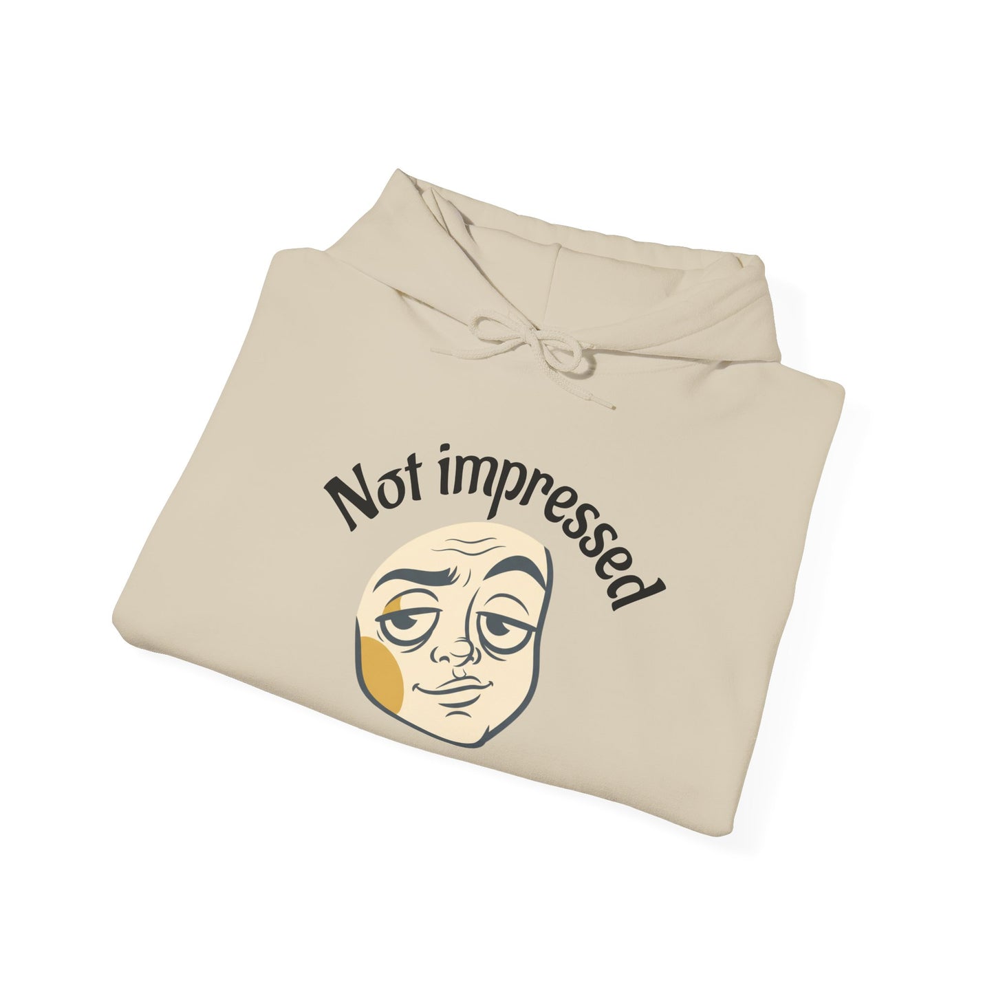 Sudadera con capucha con cara de no impresionado: suéter con meme sarcástico divertido