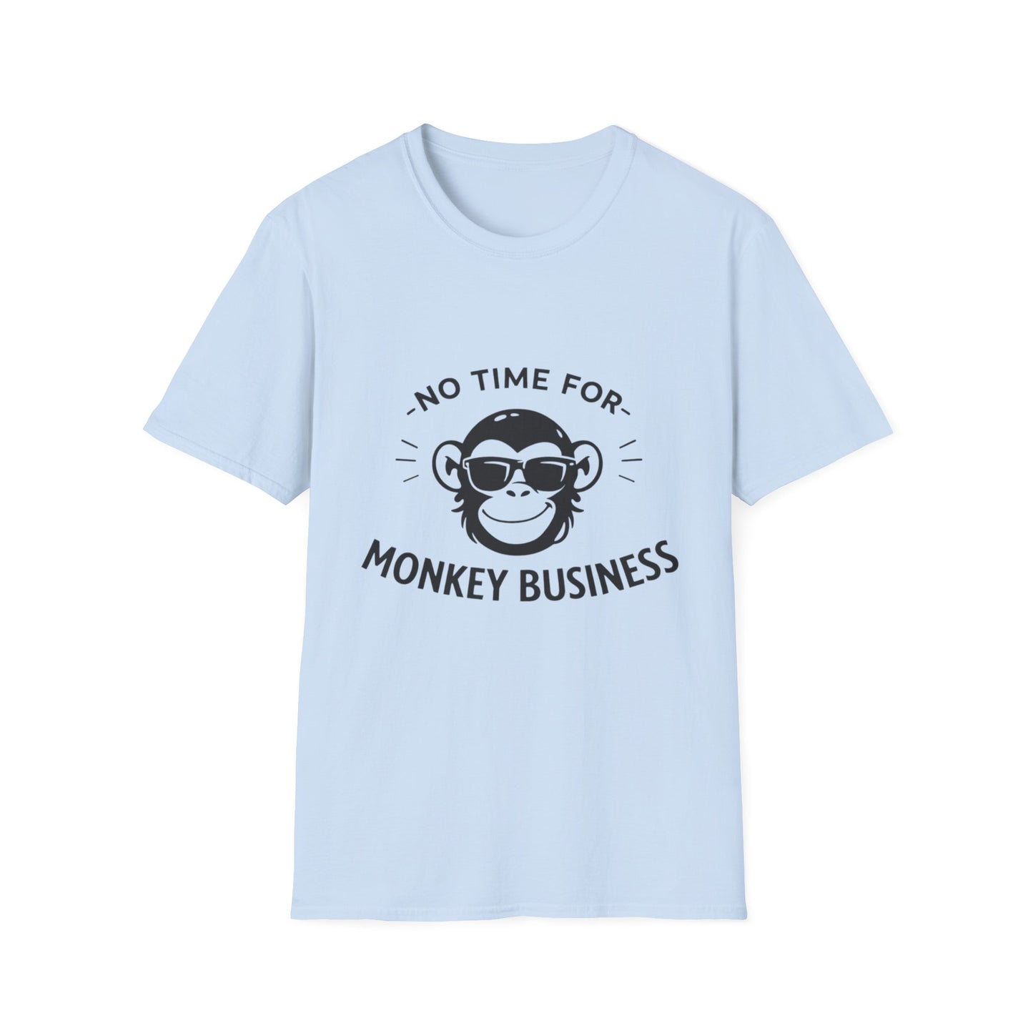 No Time For Monkey Business T-Shirt — Funny Sunglasses Monkey Graphic Tee