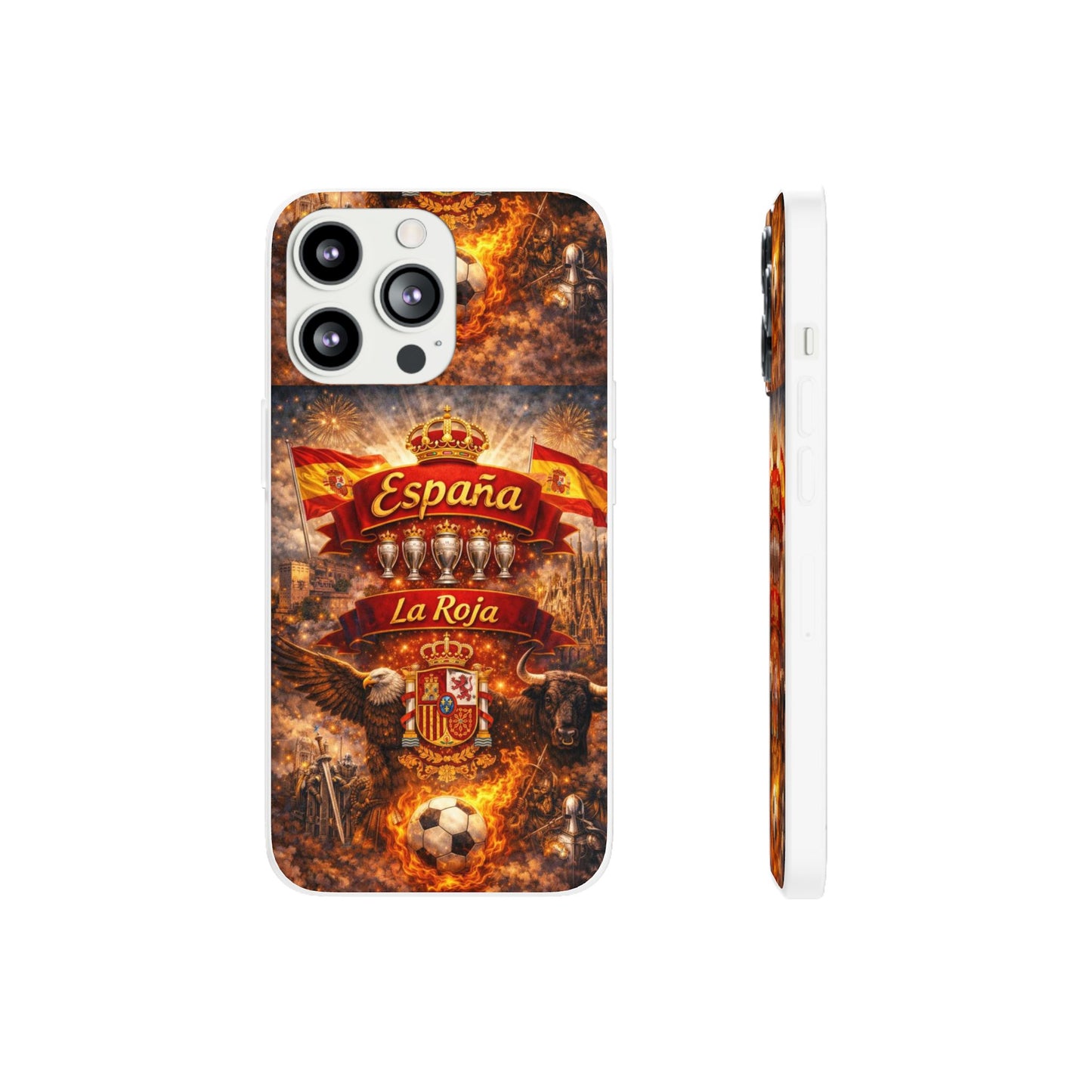 Spain La Roja Soccer Phone Case — España Football Flexi Case