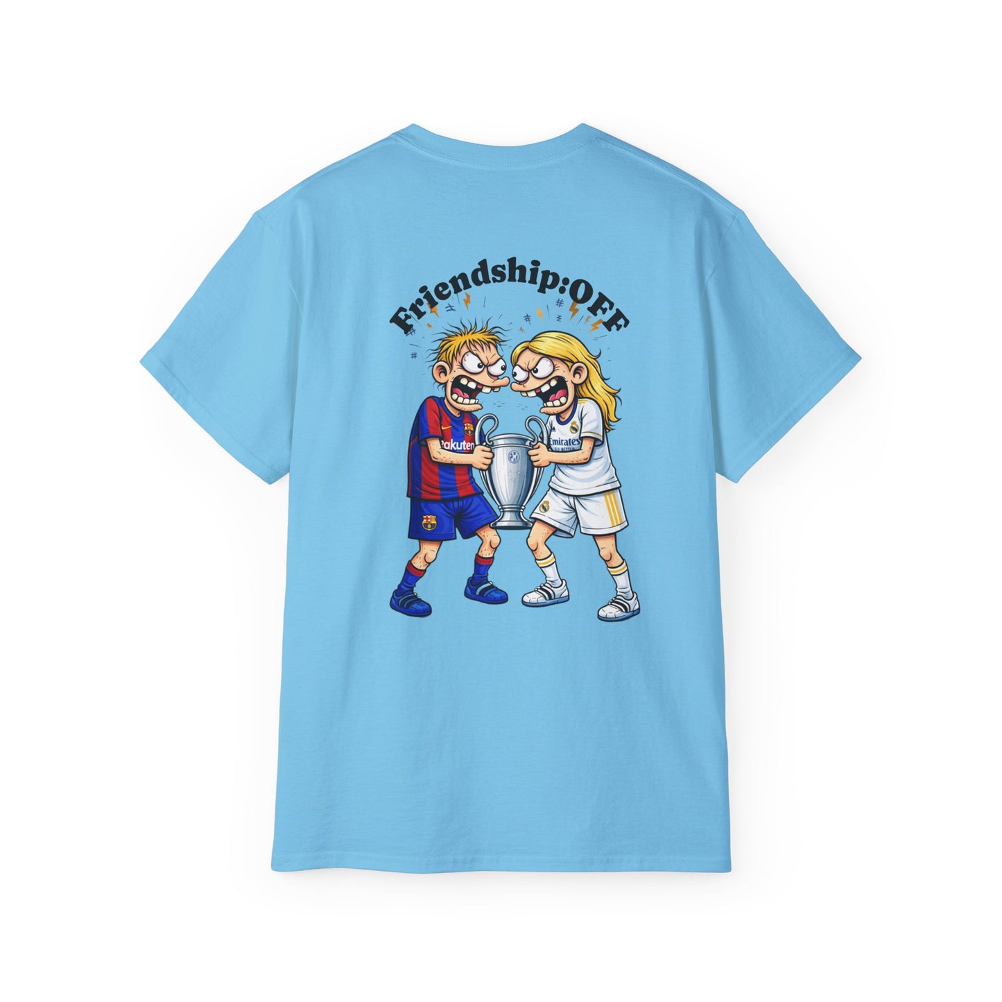 Soccer Rivalry Tee — "Friendship: OFF, El Clásico: ON"