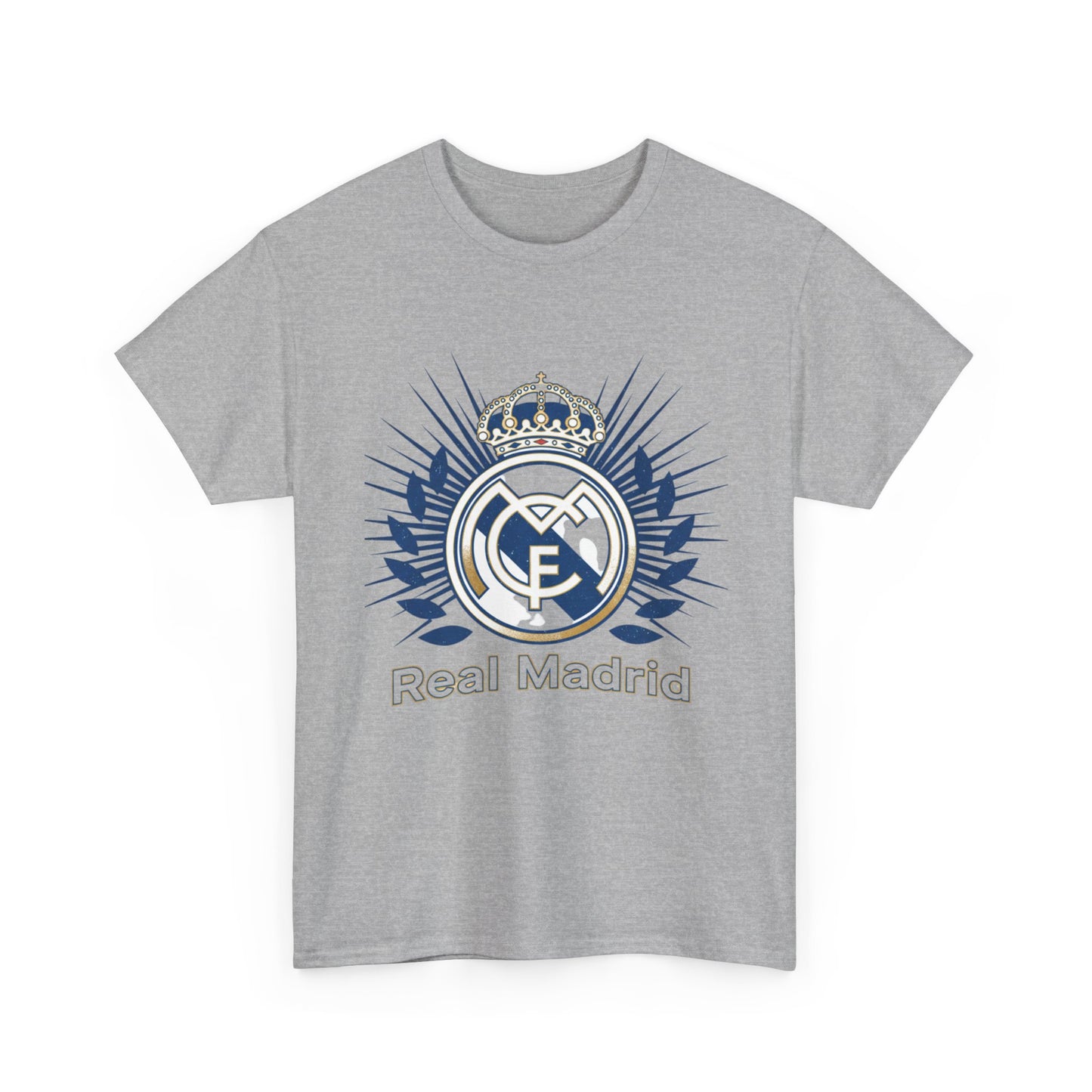 Real Madrid Crest T-Shirt — Men's White Football Fan Tee