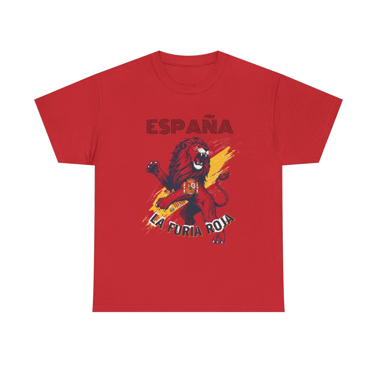España La Furia Roja Lion T‑Shirt — Spanish Soccer Fan Tee