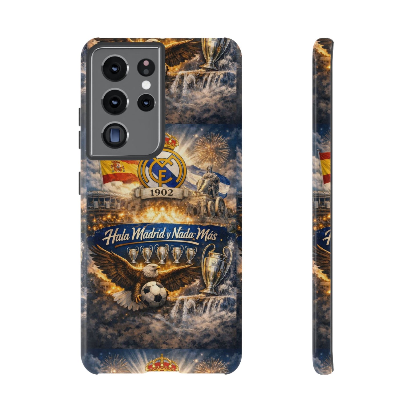 Funda para teléfono Real Madrid – Funda protectora de fútbol "Hala Madrid y Nada Más"