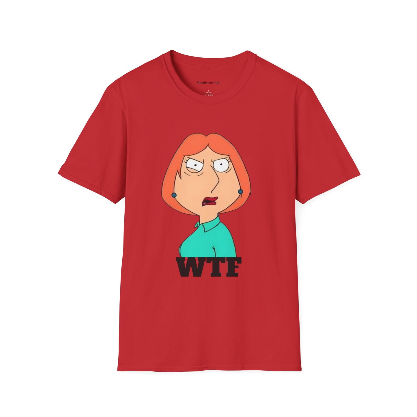 WTF Cartoon Mom Graphic T-Shirt